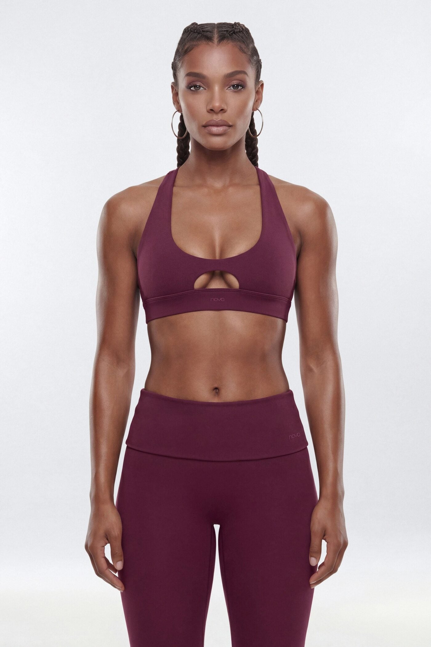 ButterSoft X Back Sports Bra - Merlot image 1