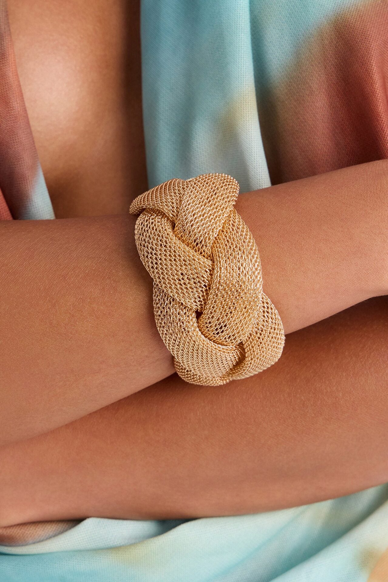 Tangled Up In You Cuff Bracelet - Gold image 1