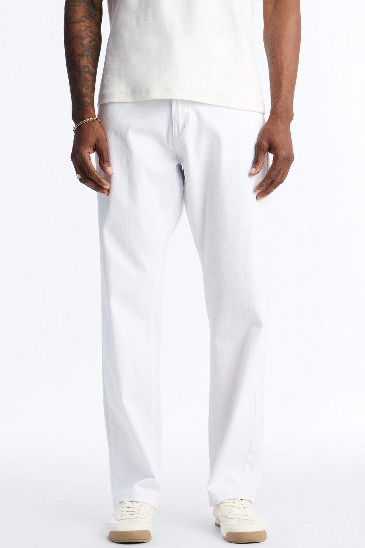 Clean Feel Straight Jean - White image 1