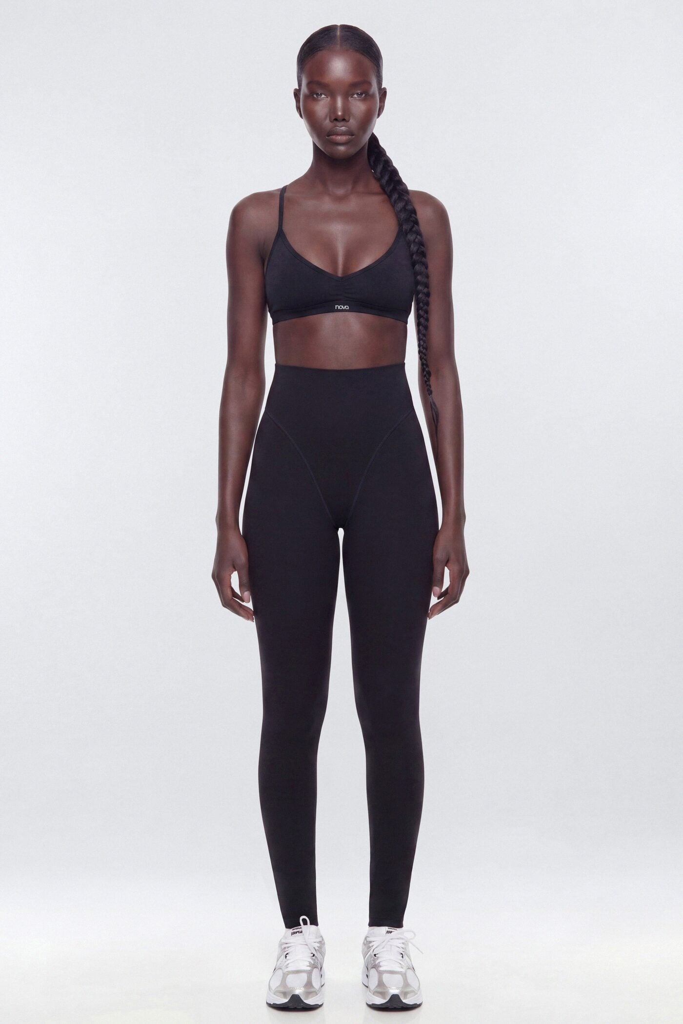 ProStretch™ 28″ V Front Skinny Legging - Black image 1