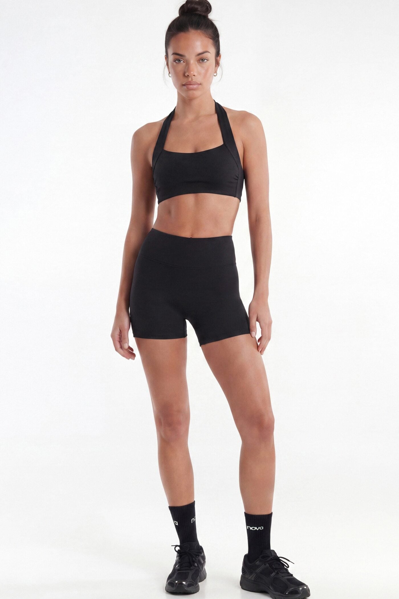 ButterSoft 4″ Hidden Pocket Biker Shorts - Black image 1
