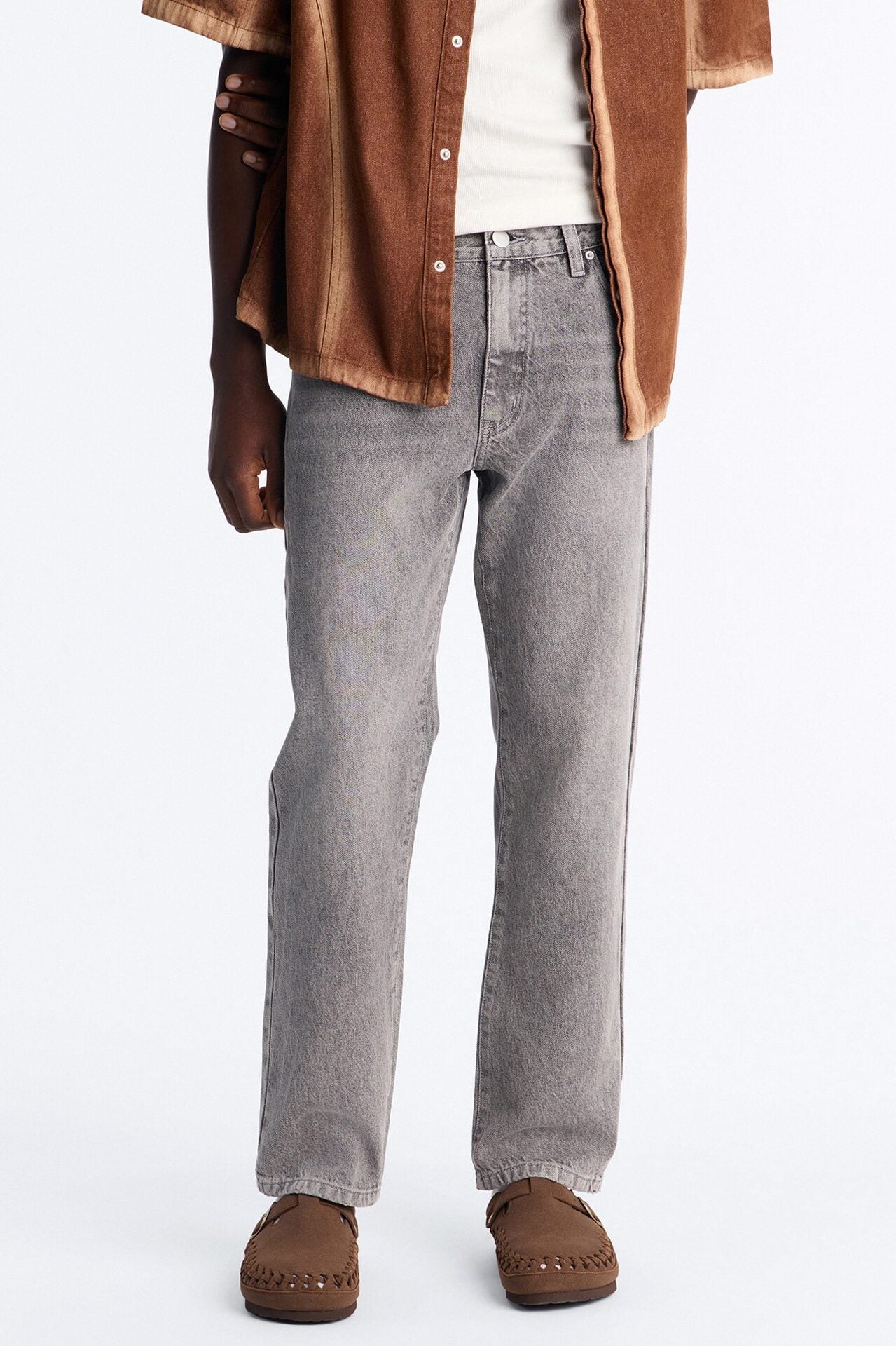 The Staple Straight Jean - Grey image 1