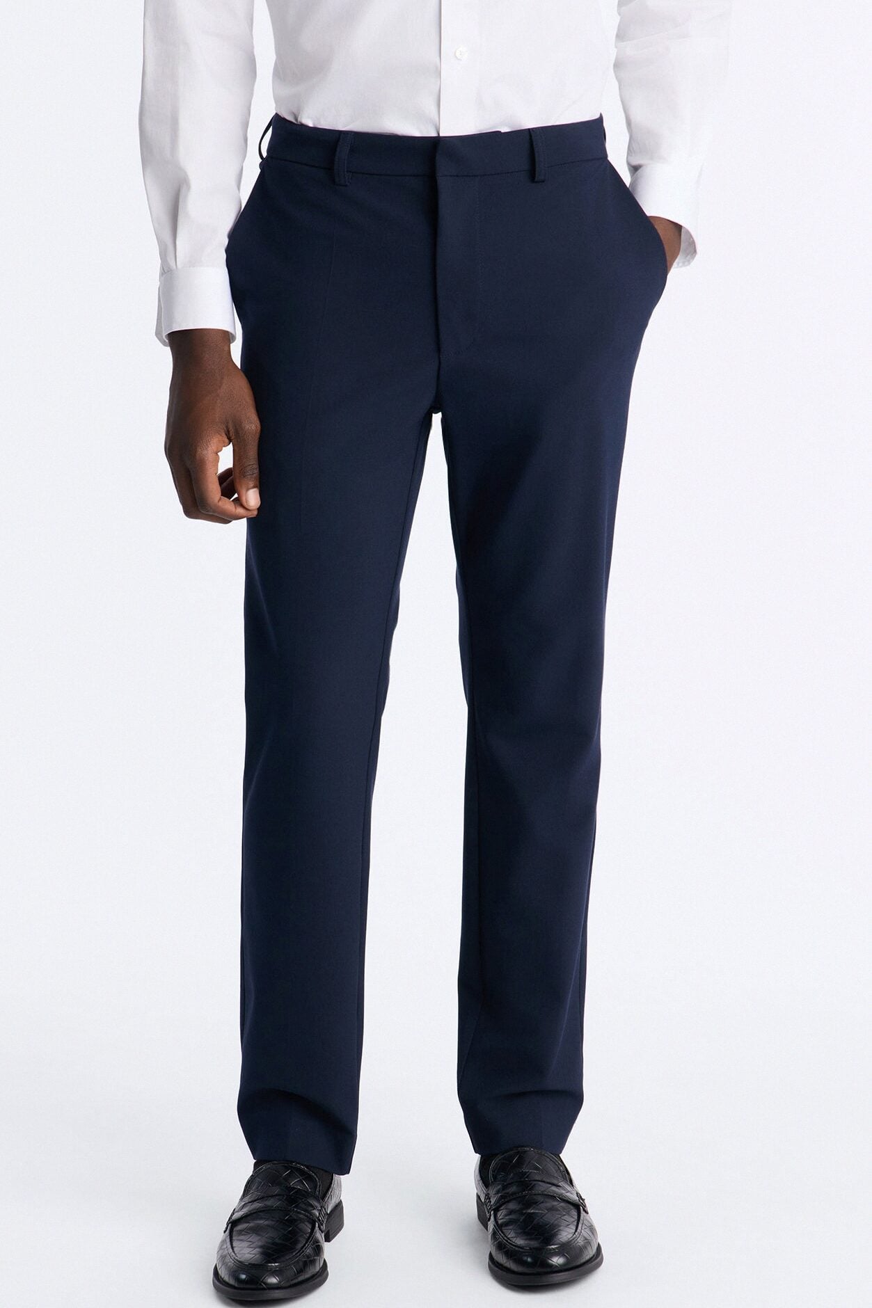 Windsor Luxe Slim Trouser - Navy image 1