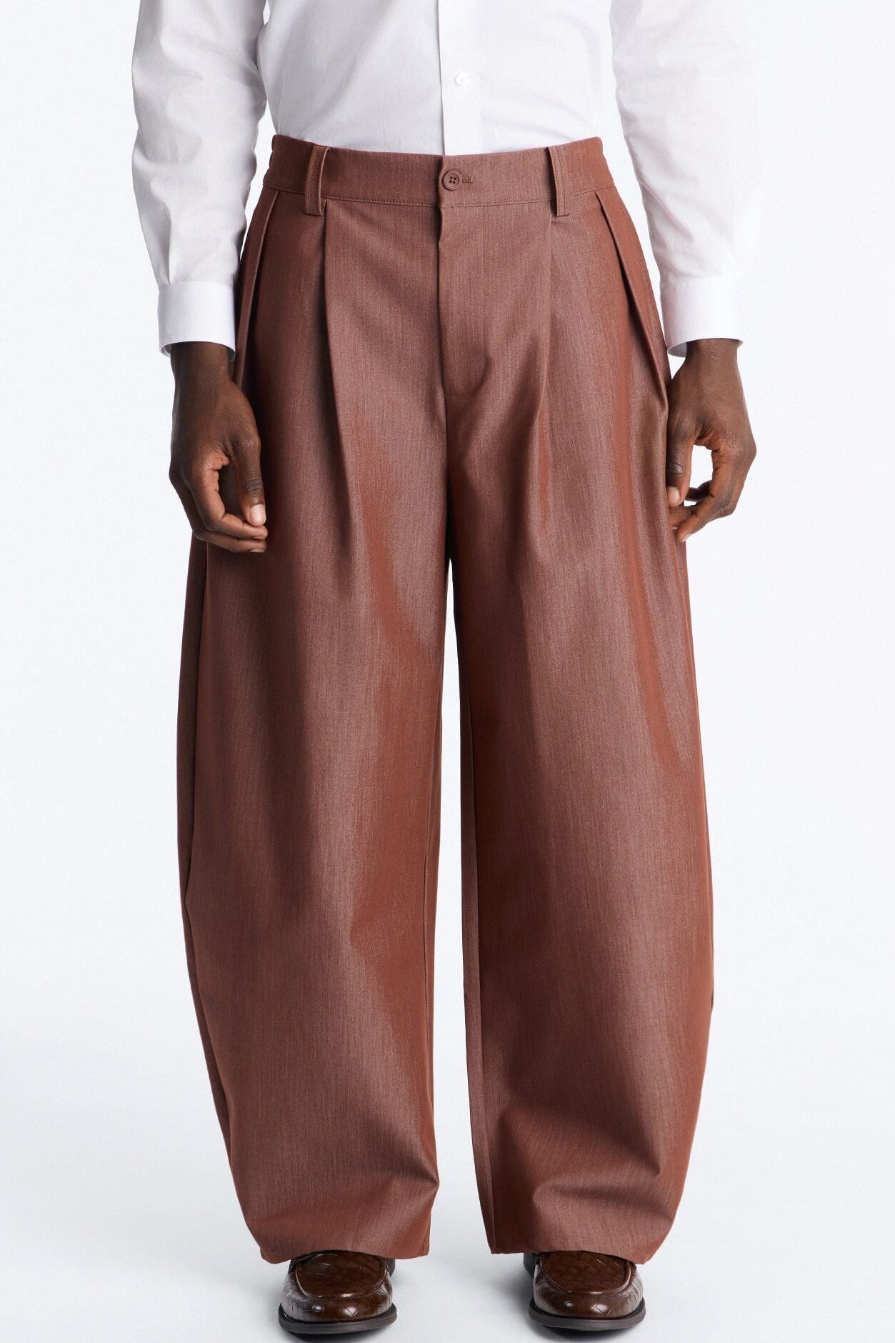 Barrel Bold Flow Trousers - Brown image 1
