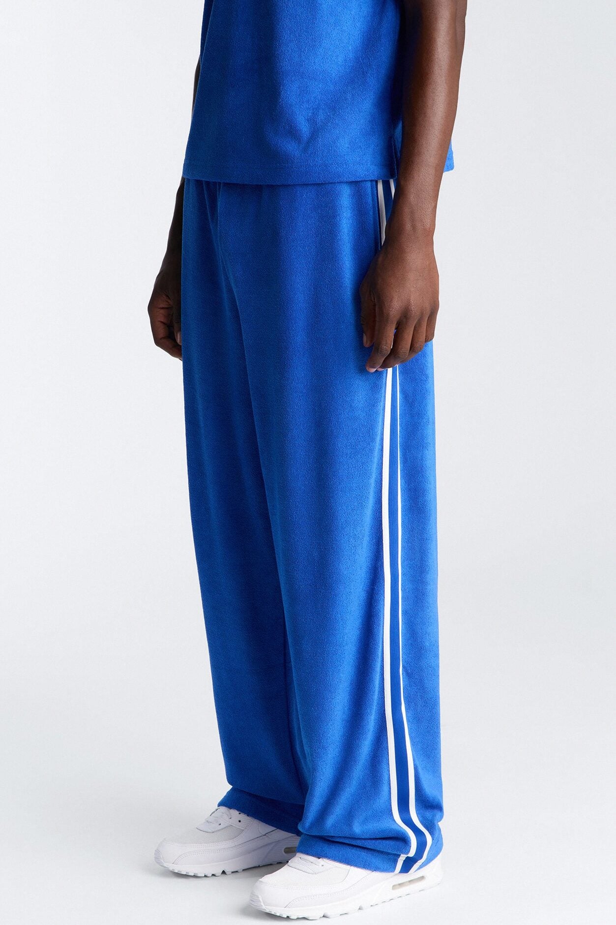 Classic Terry Cloth Baggy Pant - Blue/combo image 1