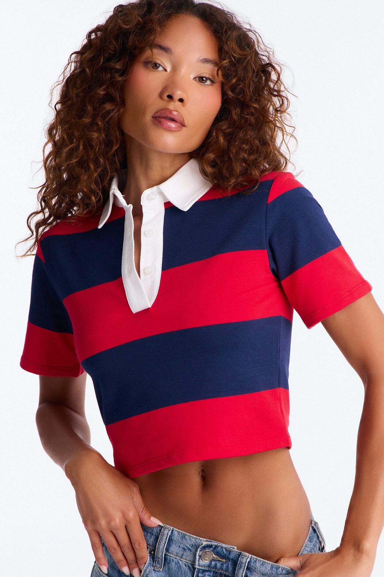 Sporty Era Polo Shirt - Red/combo image 1