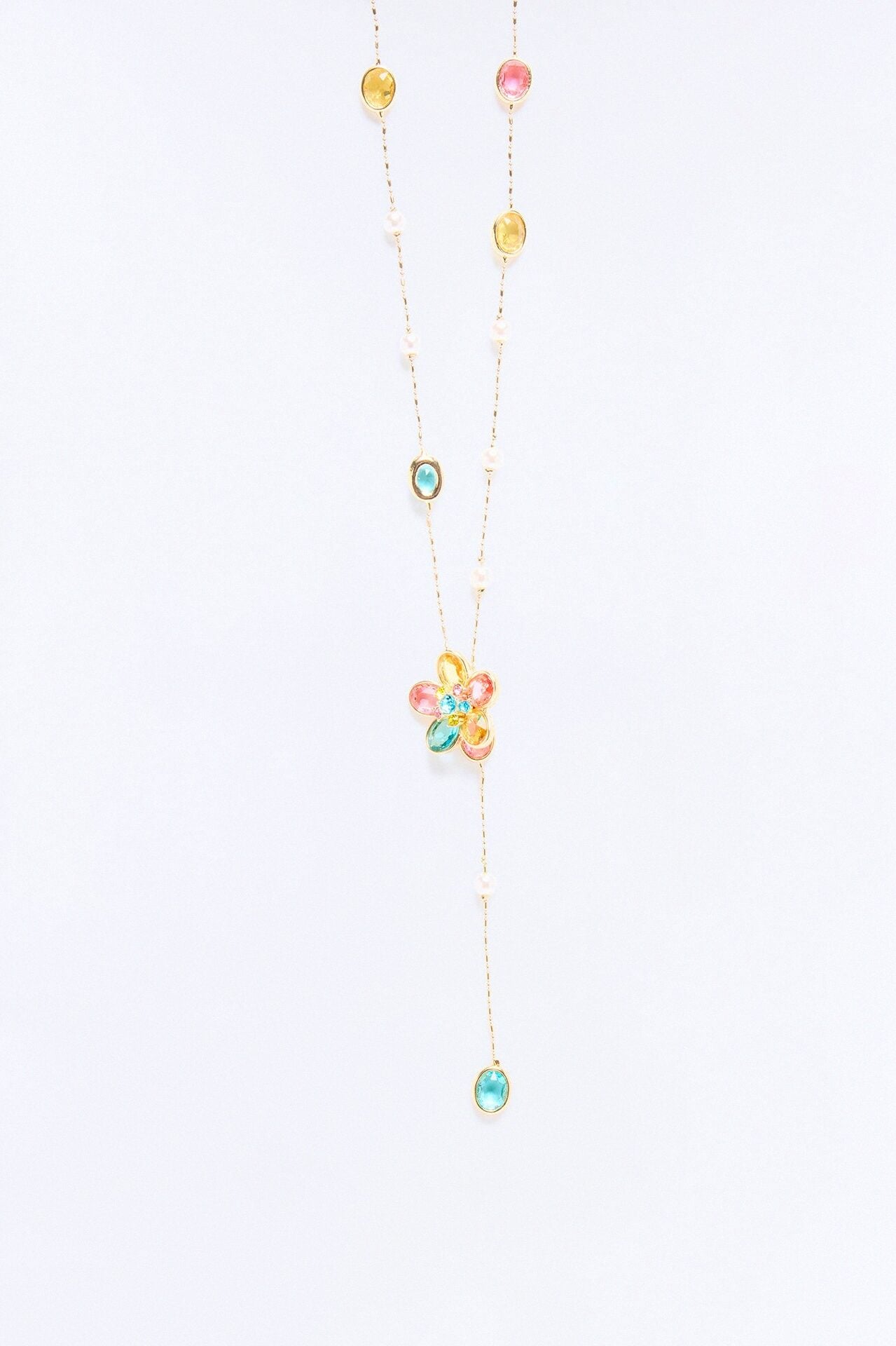 Flower Pop Necklace - Multi Color image 1