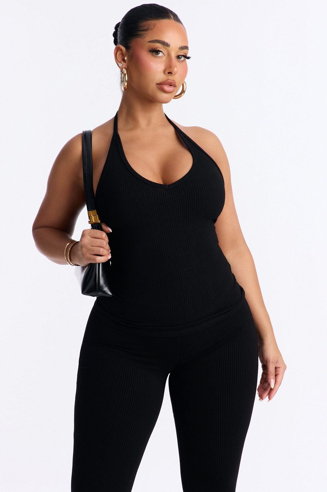 Gaia Snatched Tank Top - Black image 1
