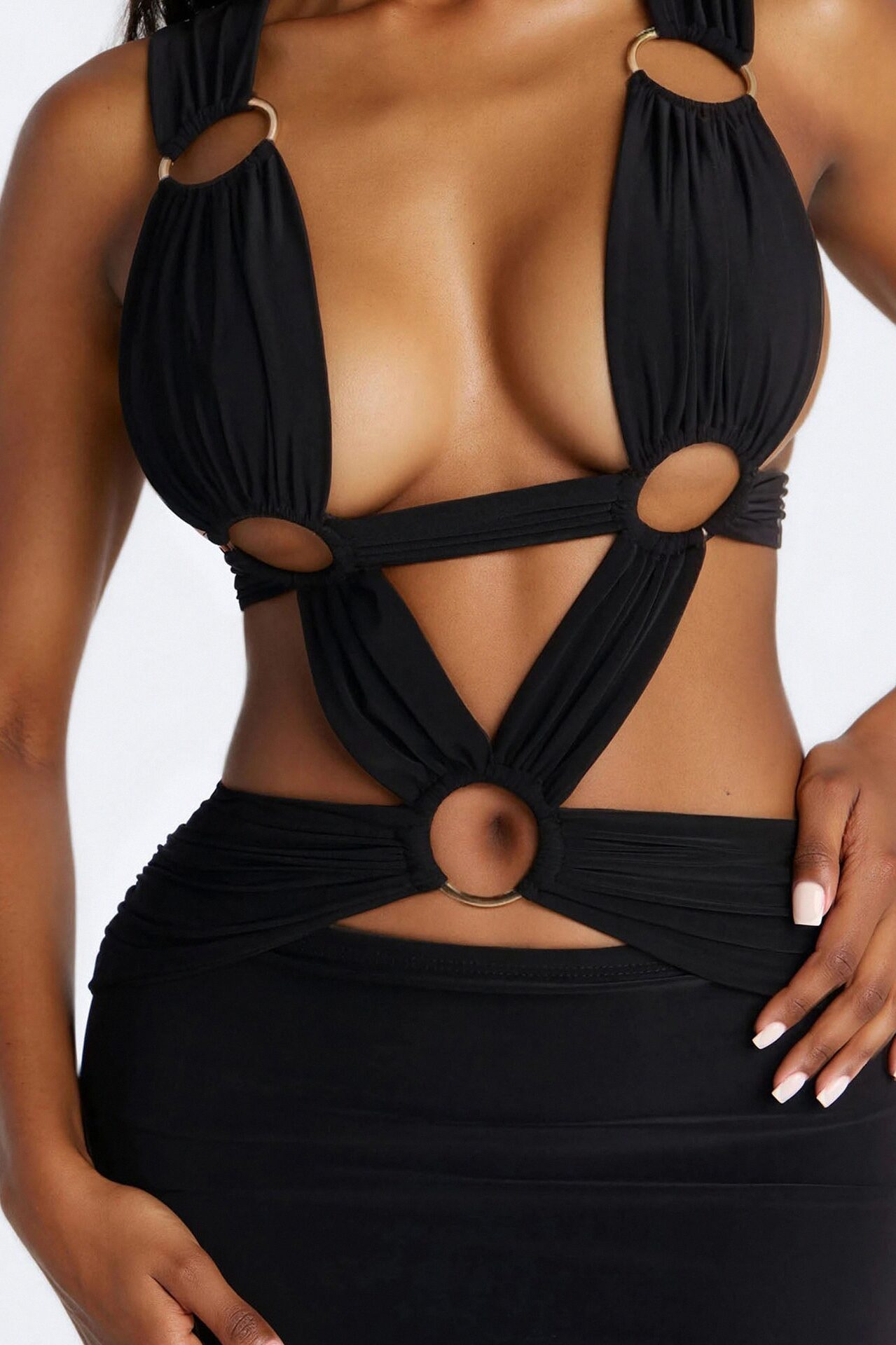Ringleader Cut Out Maxi Dress - Black
