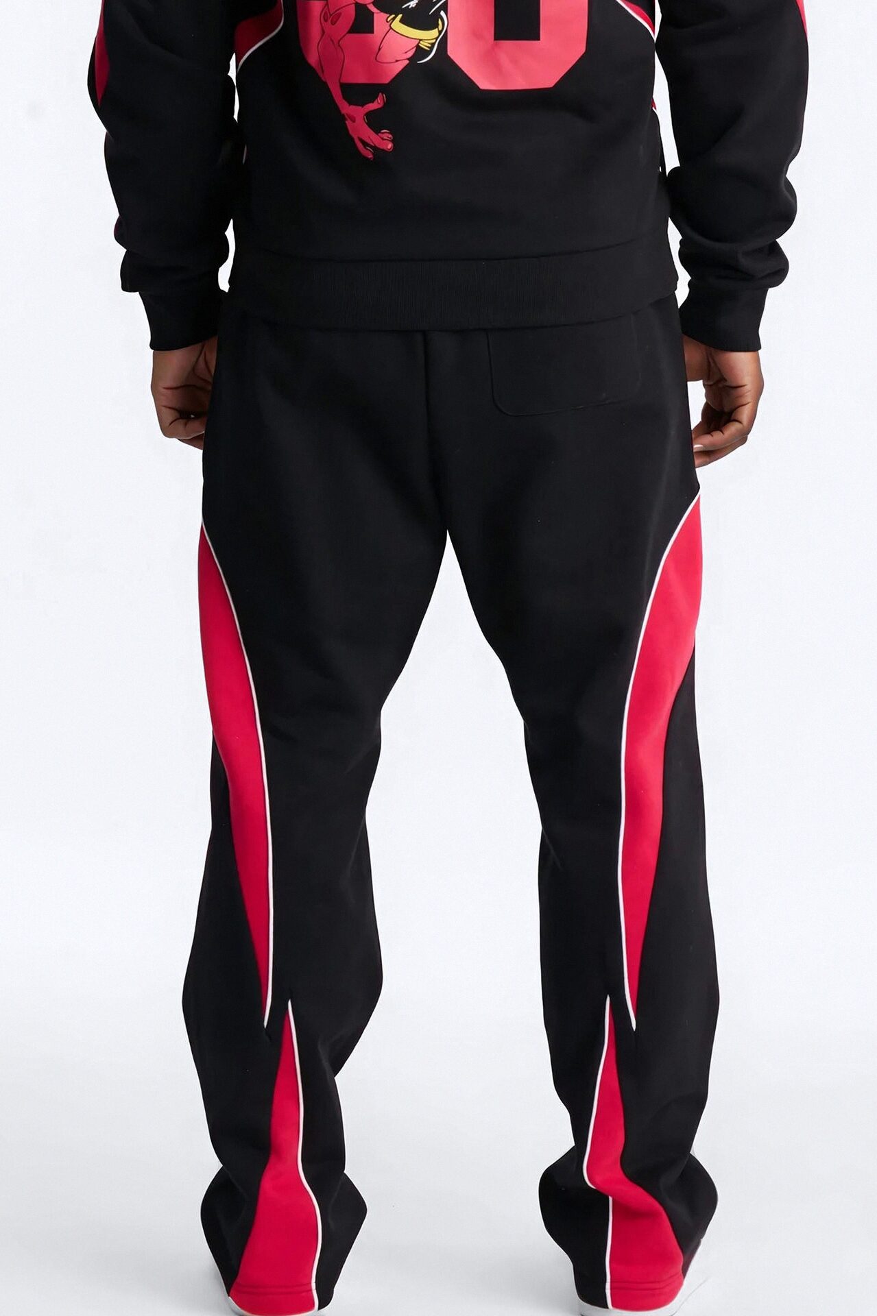 Space Jam Monstars Defense Paneled Straight Sweat Pants - Black