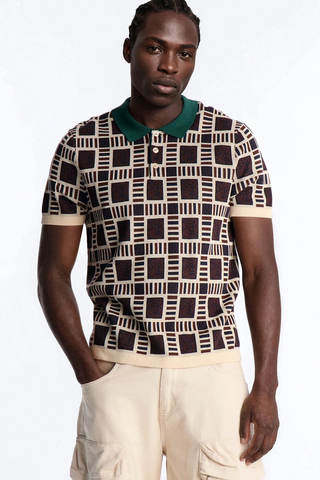 Westbury Knit Polo - Brown