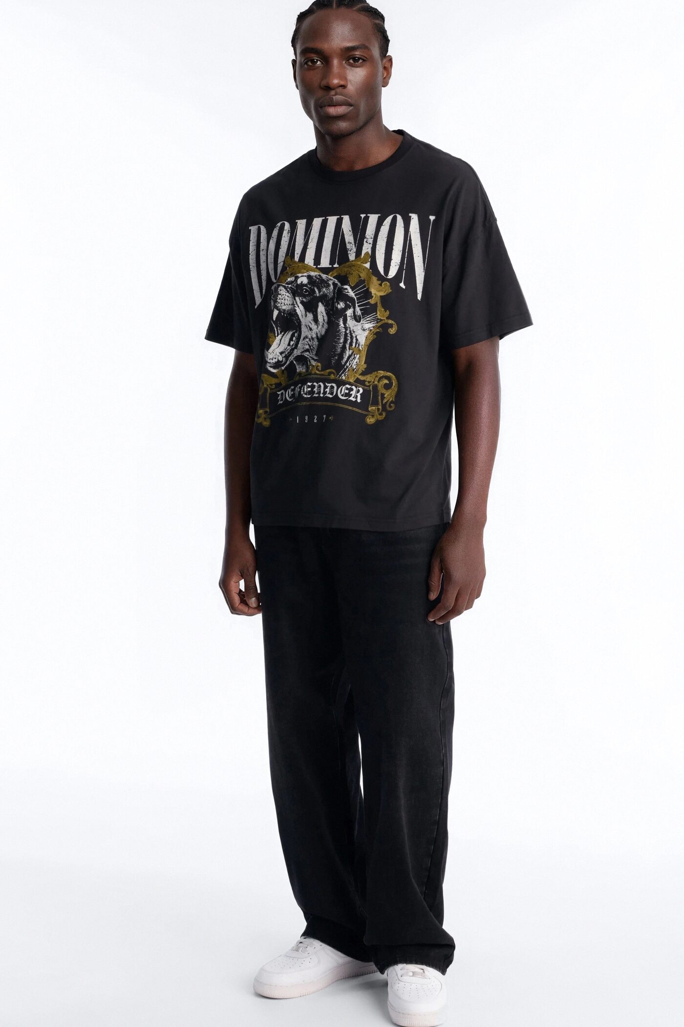 Dominion Defender Oversized Short Sleeve Tee - Black Wash