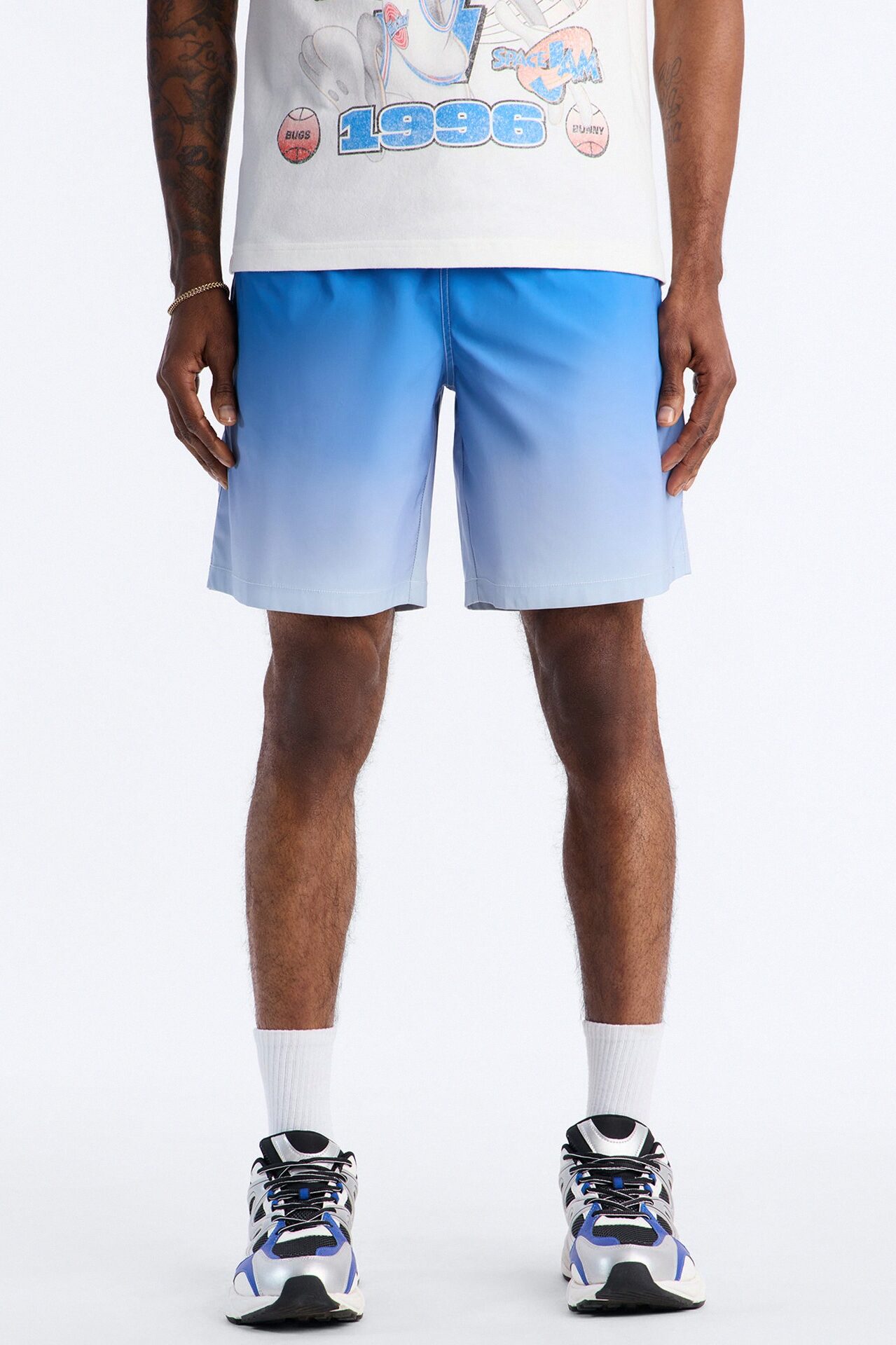 Relaxed Fade Away Ombre Short - Blue
