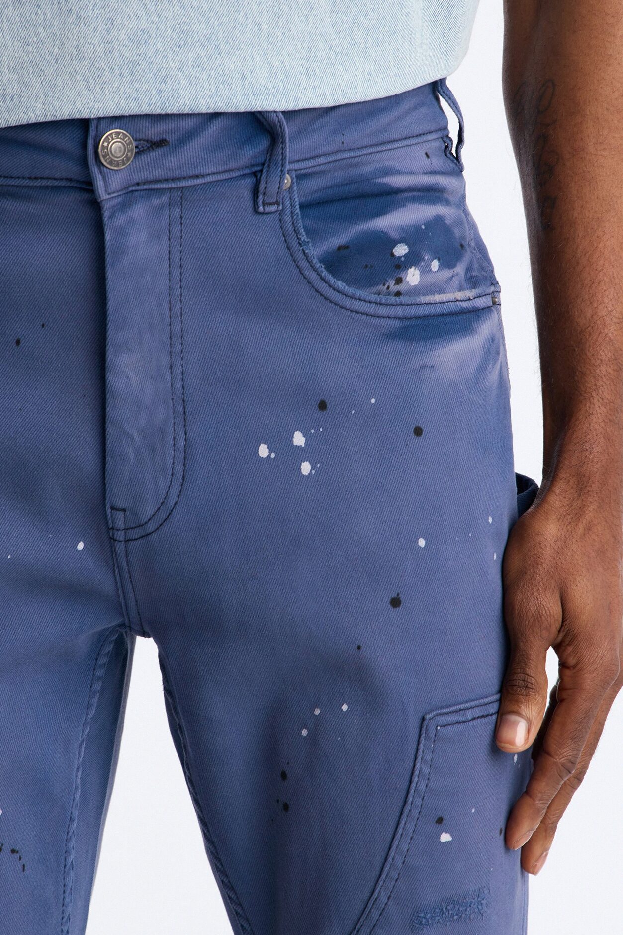 Stacked Skinny Flare Old Painters Carpenter Jean - Navy