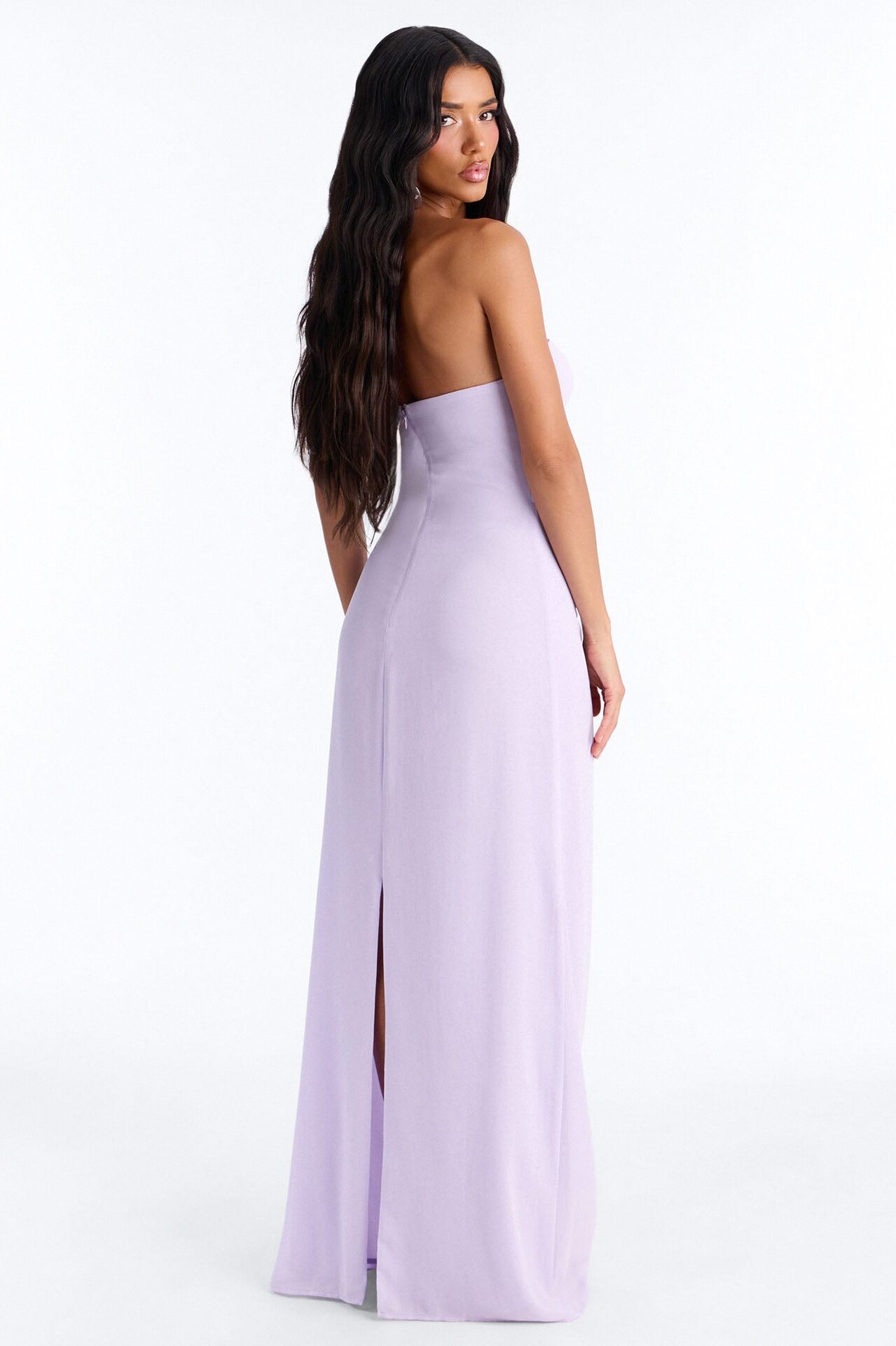 Lavender Mist Cape Maxi Dress - Lavender