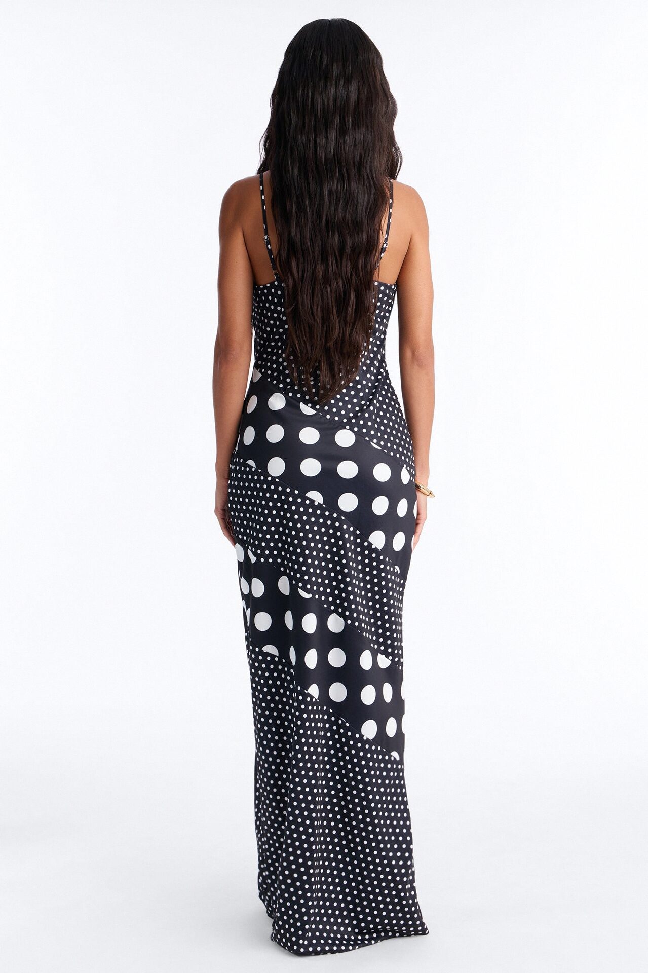 Penny Polka Dot Maxi Dress - Black/White