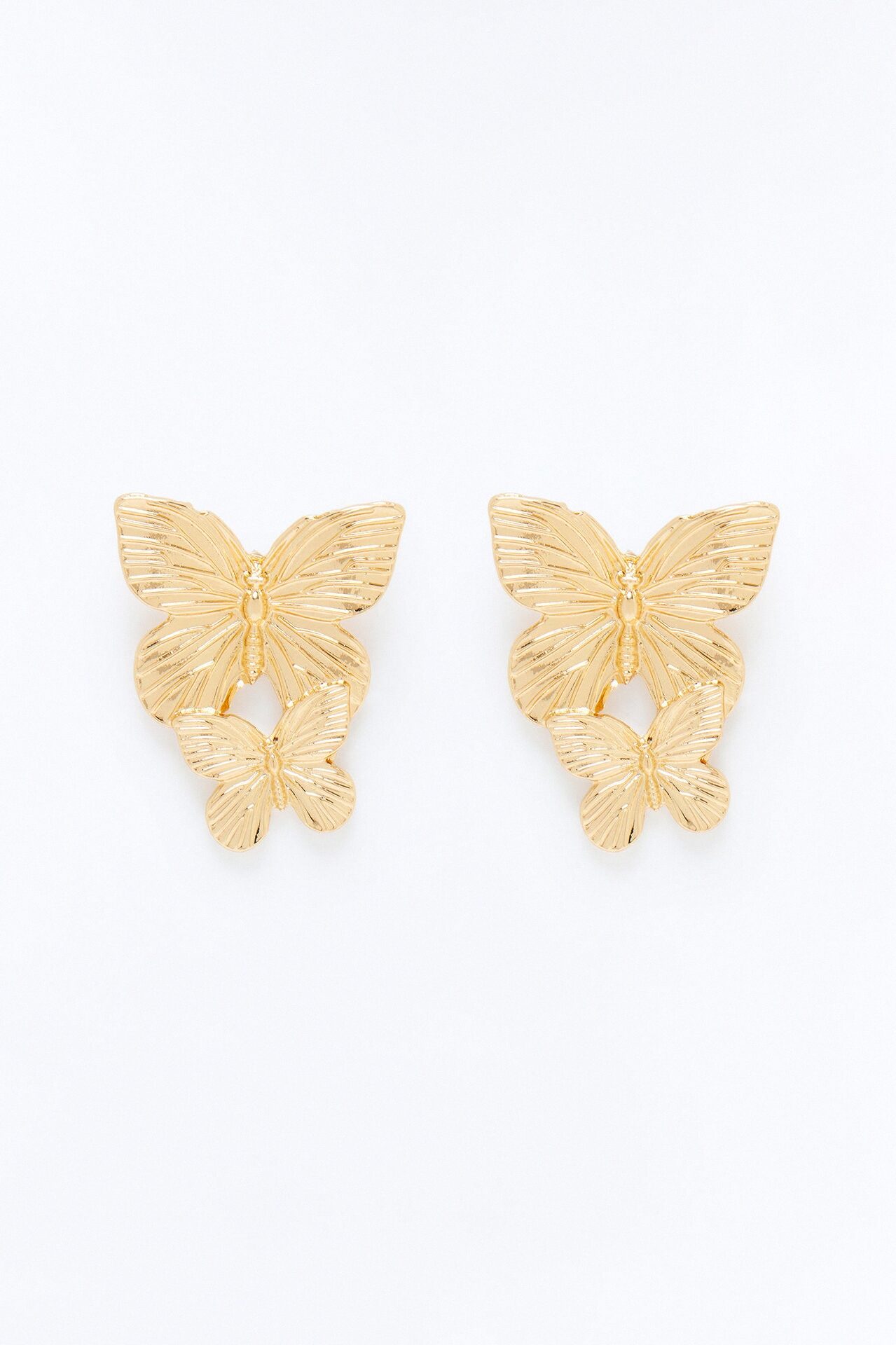 Butterfly Beauty Hardware Earrings - Gold