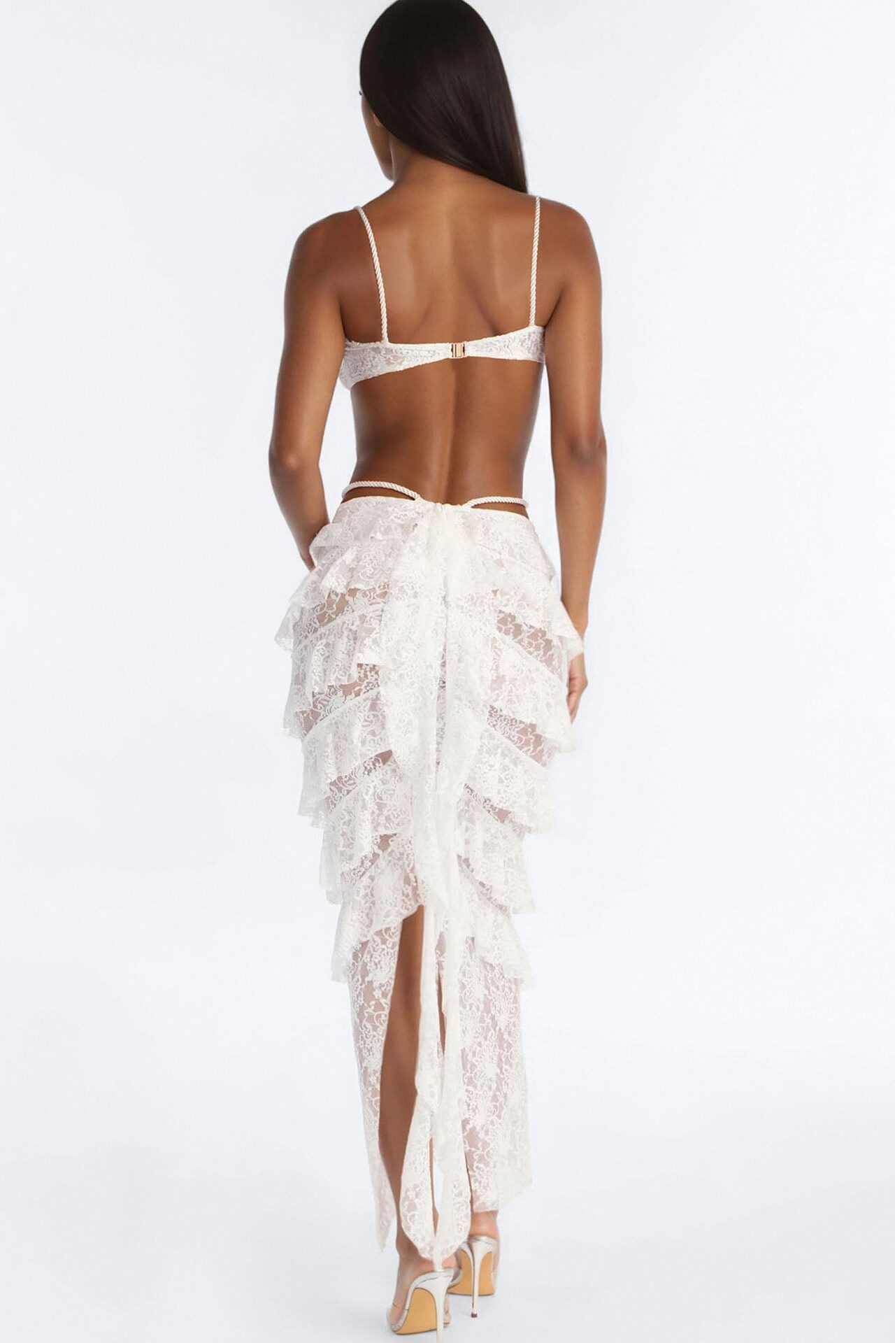Still Daydreaming Bikini And Coverup Maxi Skirt - White