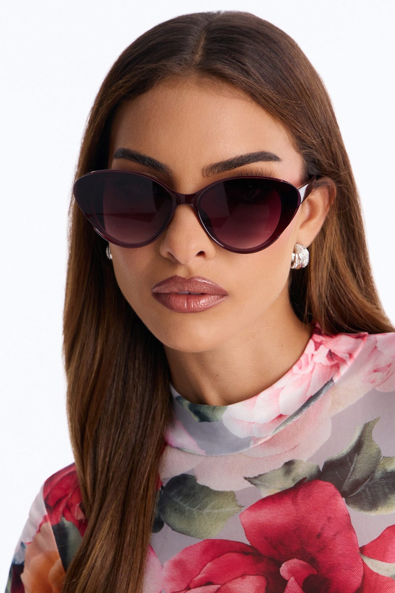 She Is The One Sunglasses - Burgundy