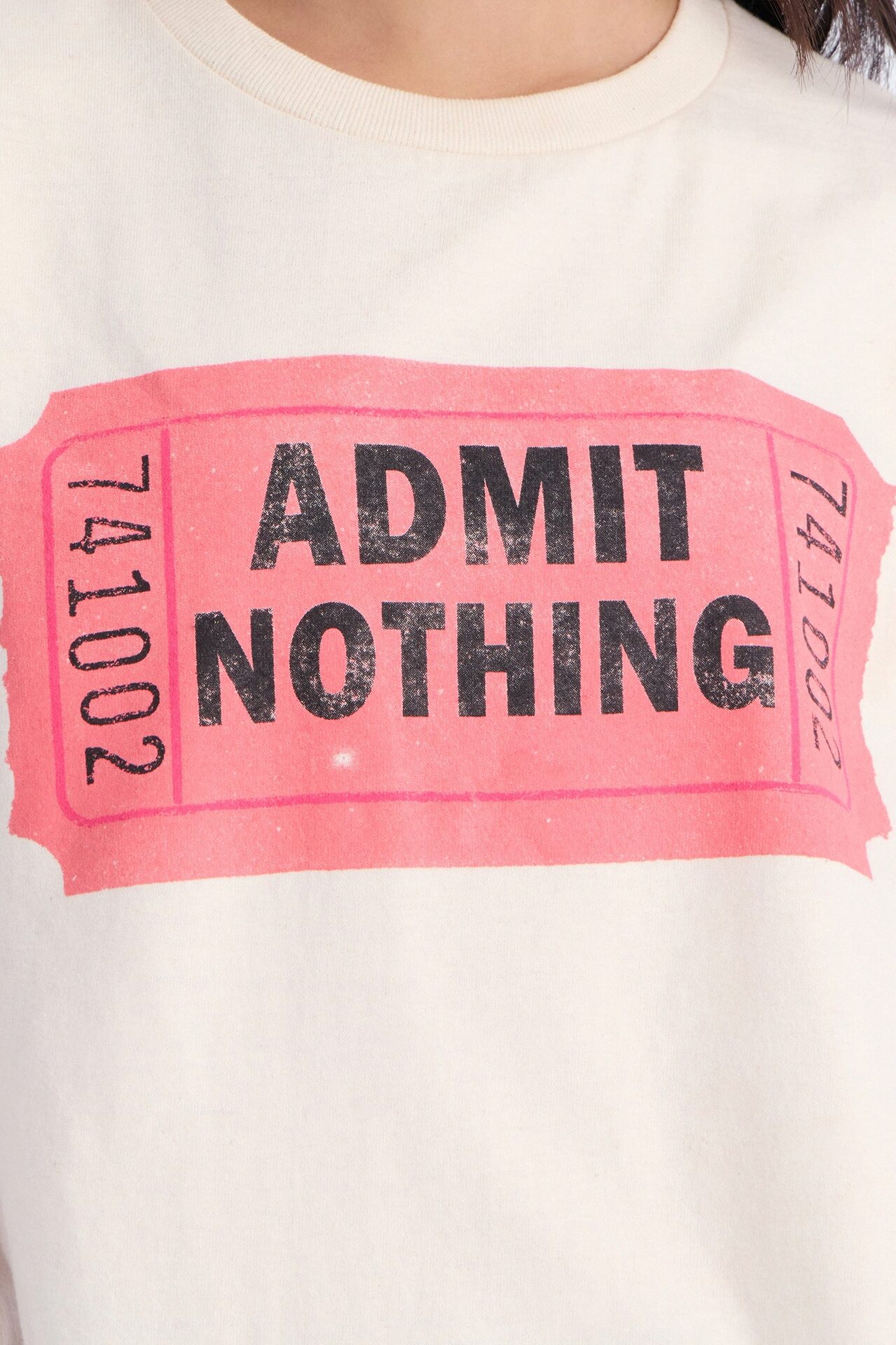 Mini Admit Nothing Short Sleeve Tee - Cream