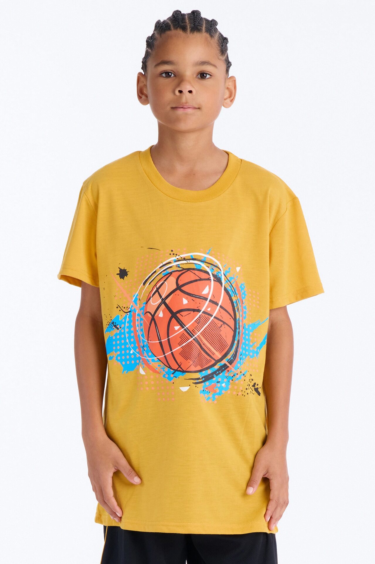 Mini Keep On Ballin' Short Set - Yellow/combo