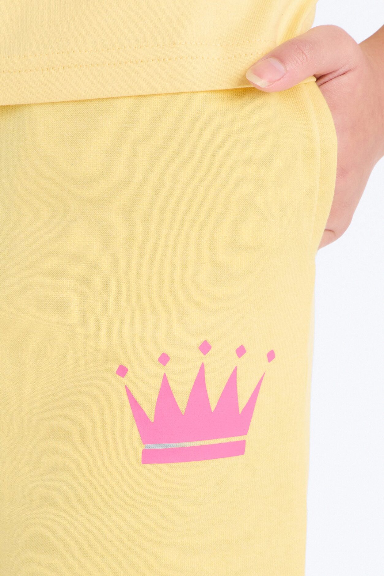 Family Goals Mini Princess Short Set - Yellow