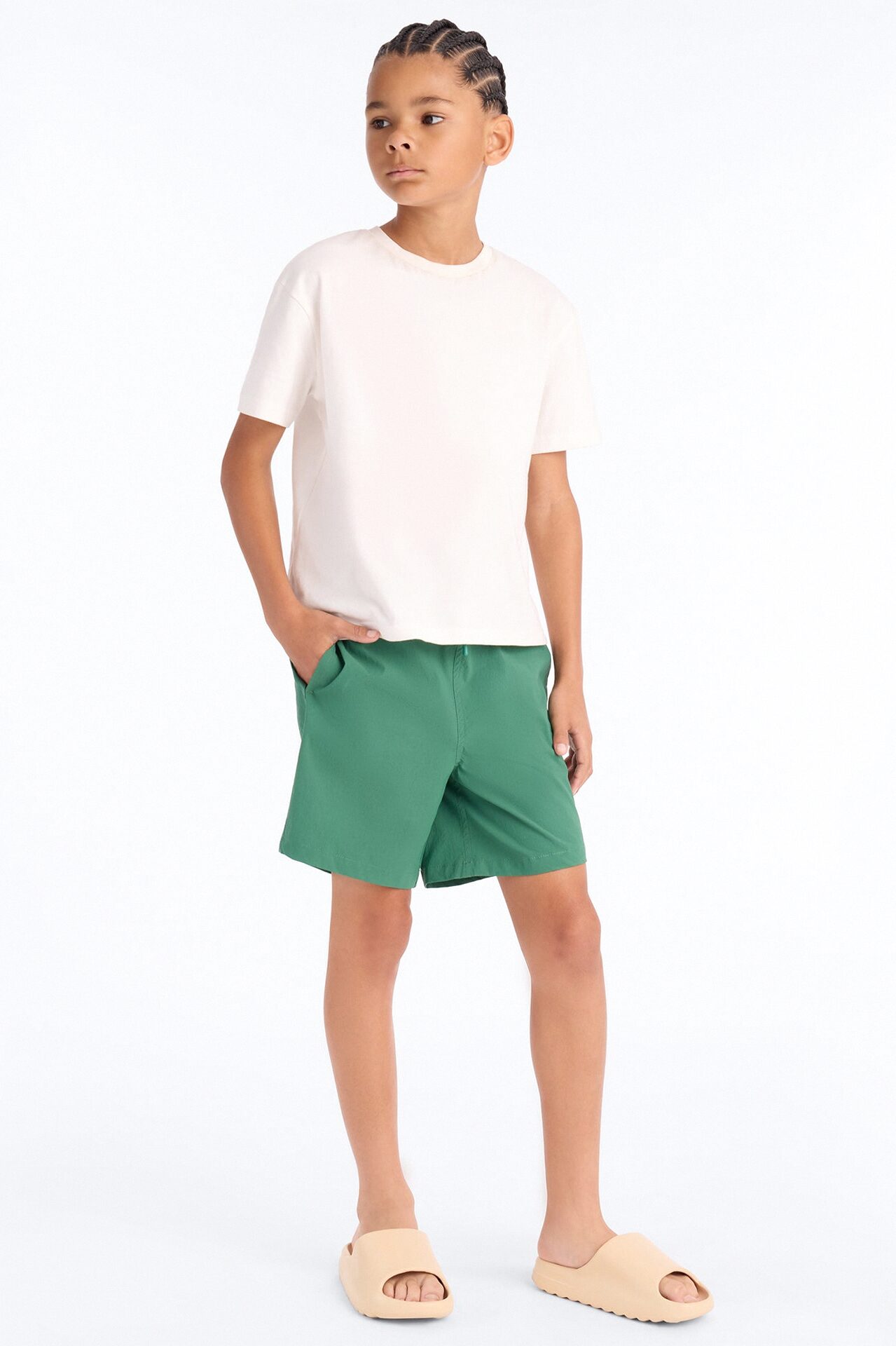 Mini Montez stretch swim trunk - Hunter Green