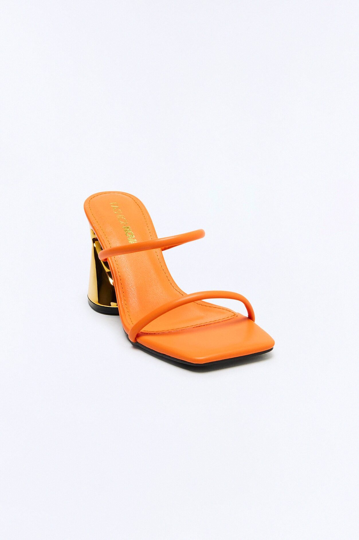 Try Your Luck Novelty Mules - Orange