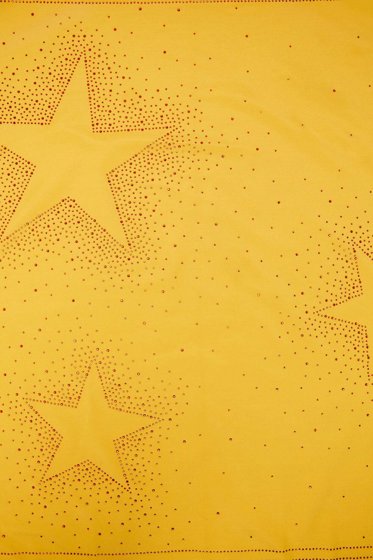 Rhinestone Star Graphic Large Bandana - Yellow