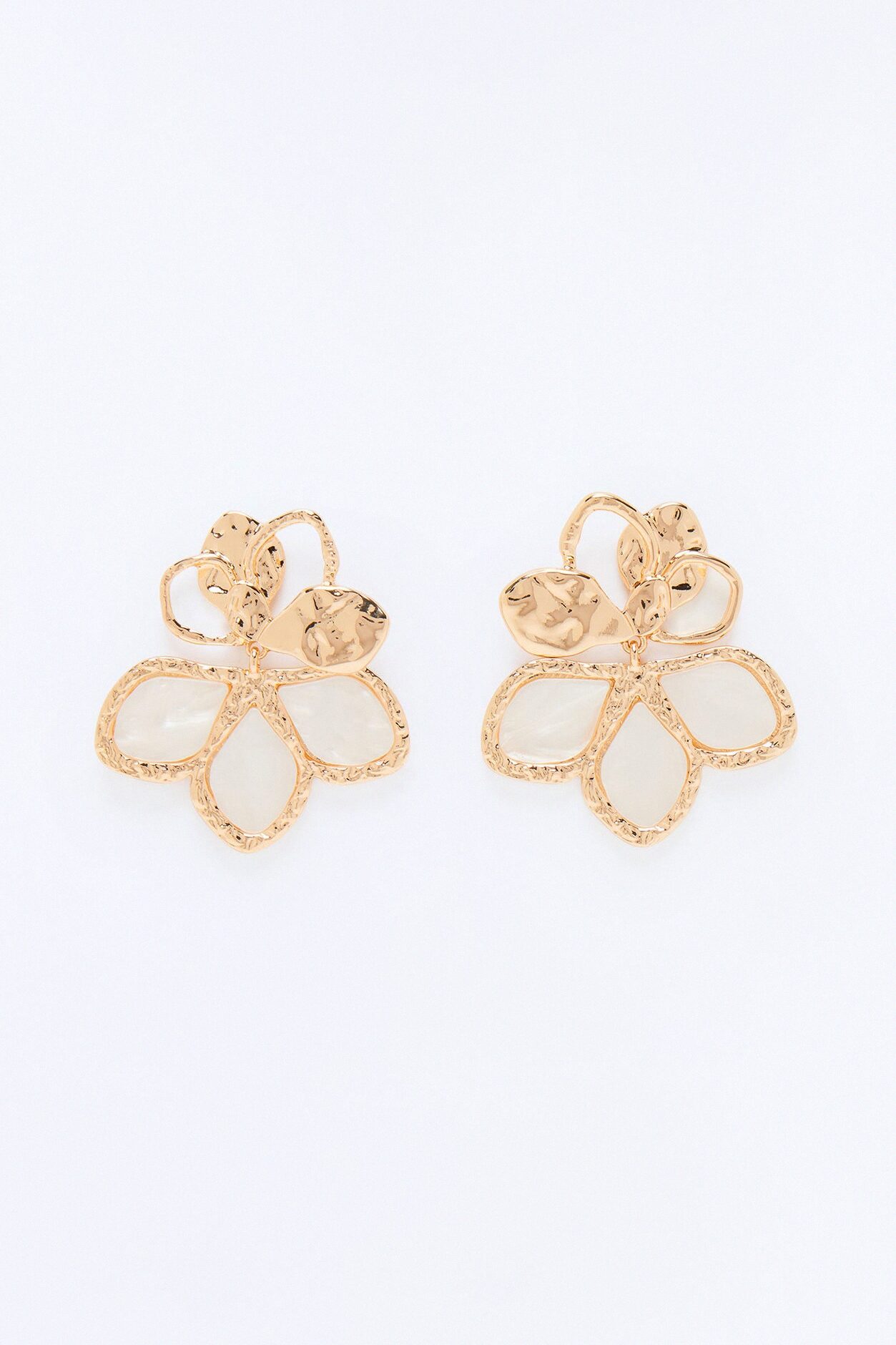 Sunkissed Floral Drop Earrings - Gold