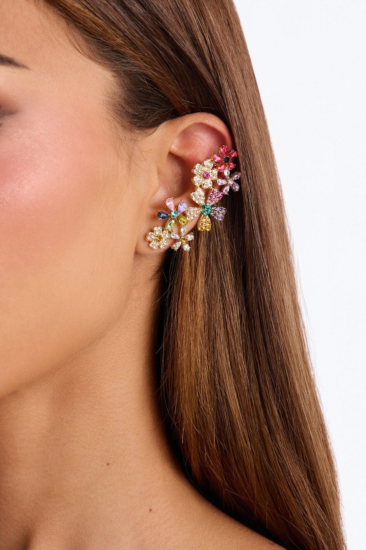 Bloom Shine Drop Earrings - Multi Color