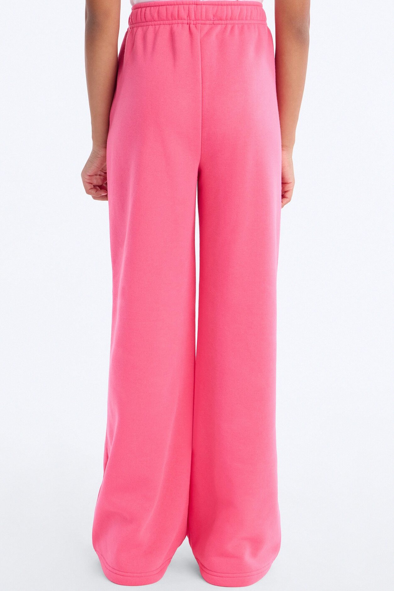 Mini Tell Me More Sportscore Wide Leg Sweatpants - Hot Pink