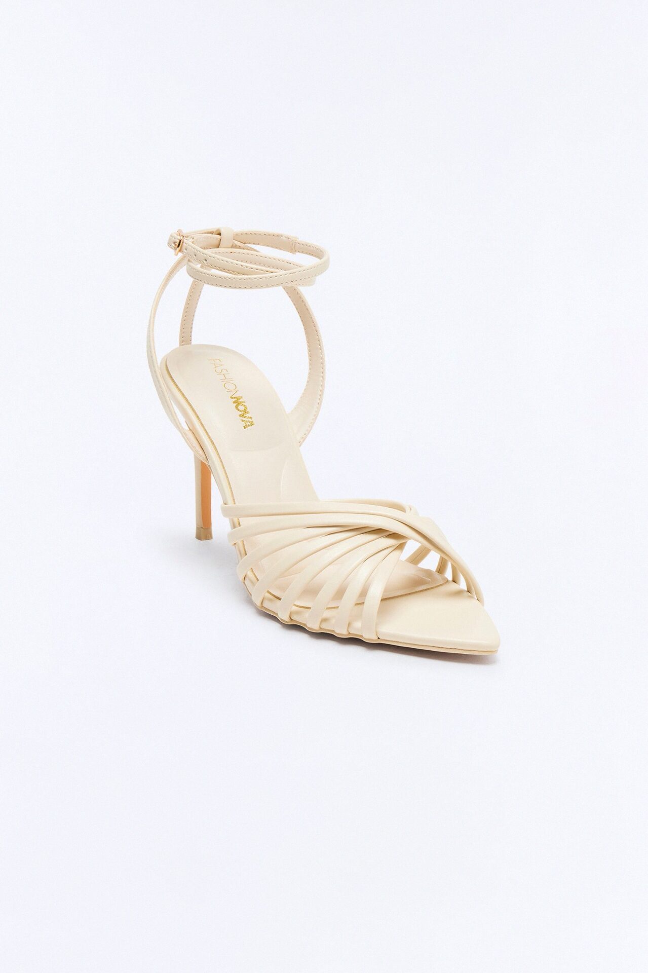 Dayza Ankle Strap Heels - Ivory