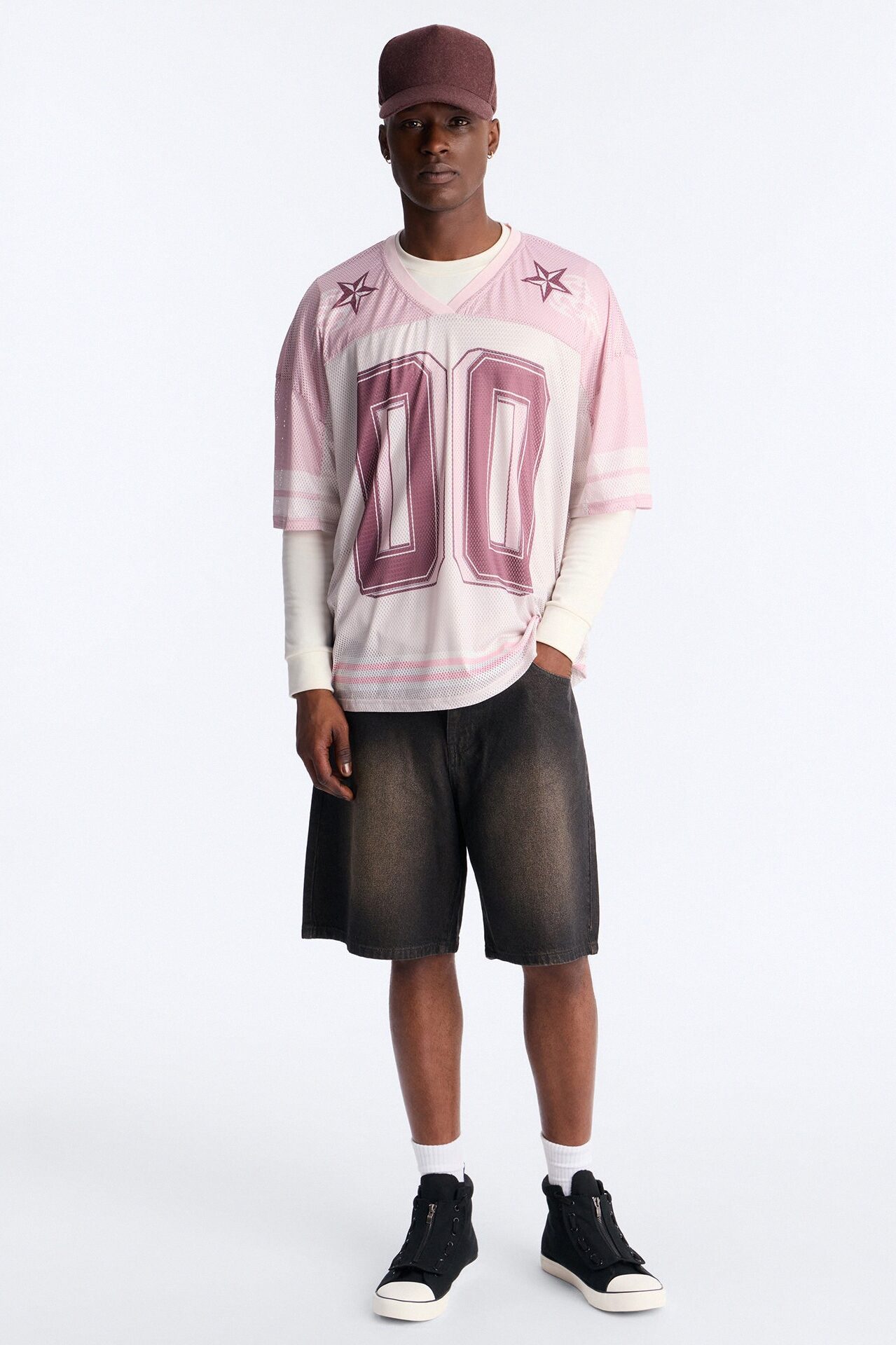 Burning Star Short Sleeve Jersey - Pink