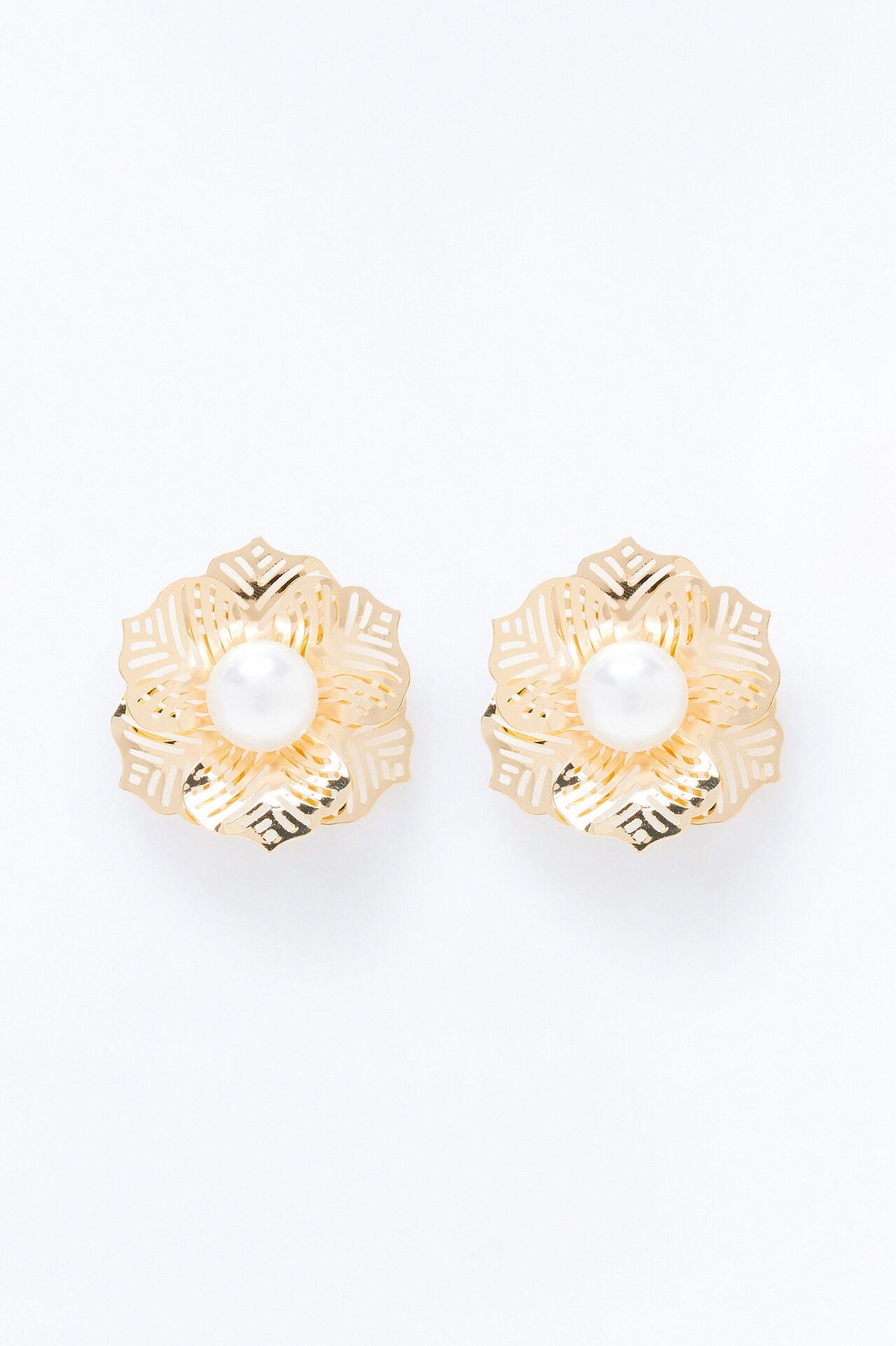 Aloha Forever Floral Earrings - Gold