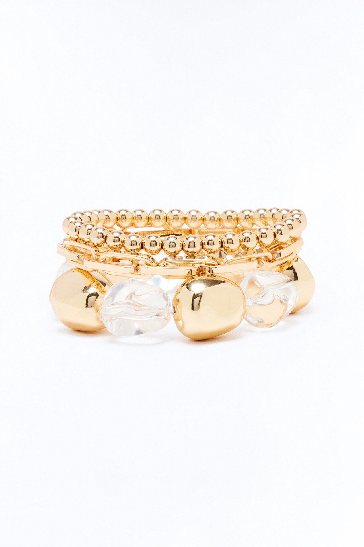 Built Different 3 Piece Bracelet Set - Gold