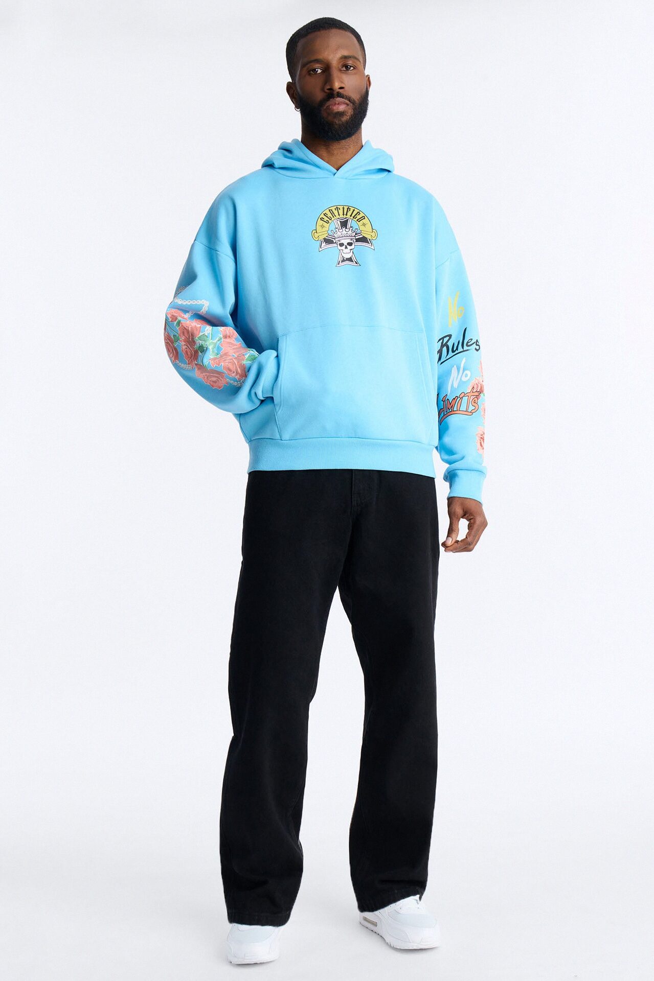 No Rules No Limits Hoodie - Blue