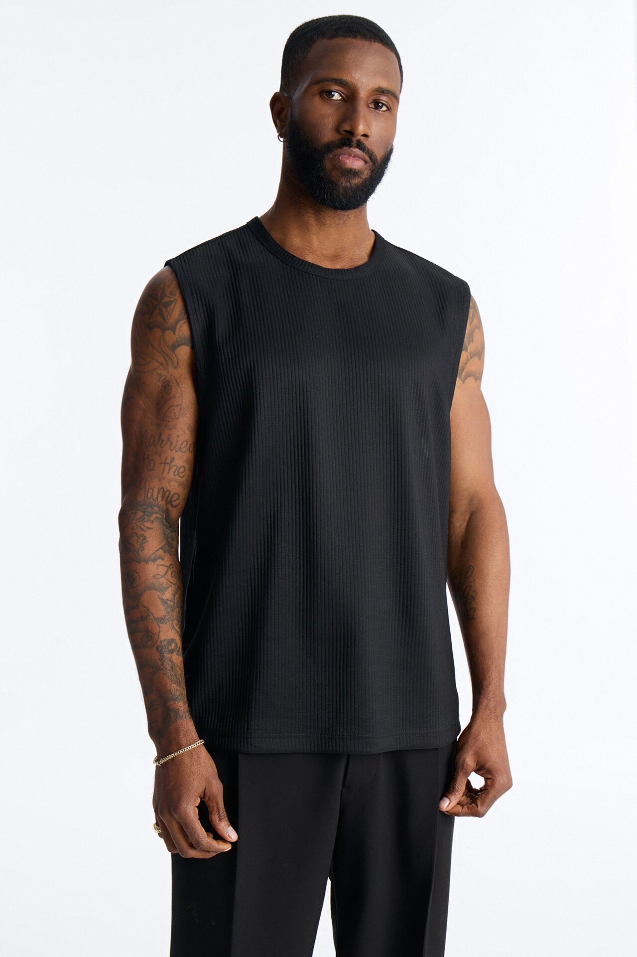Show Up Muscle Tank - Black