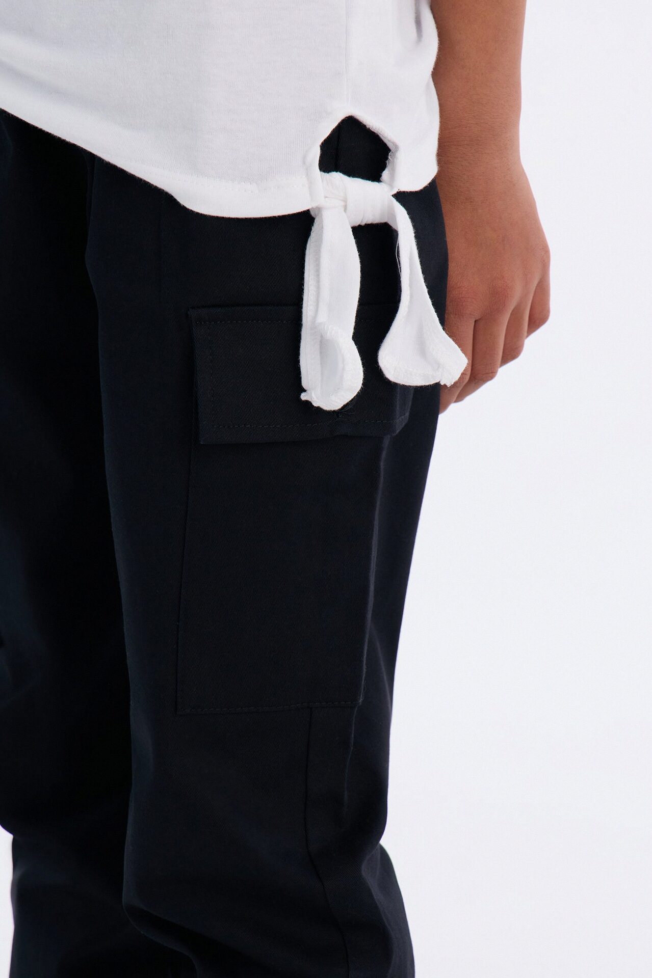 Mini Fierce For Life Pant Set - White/Black