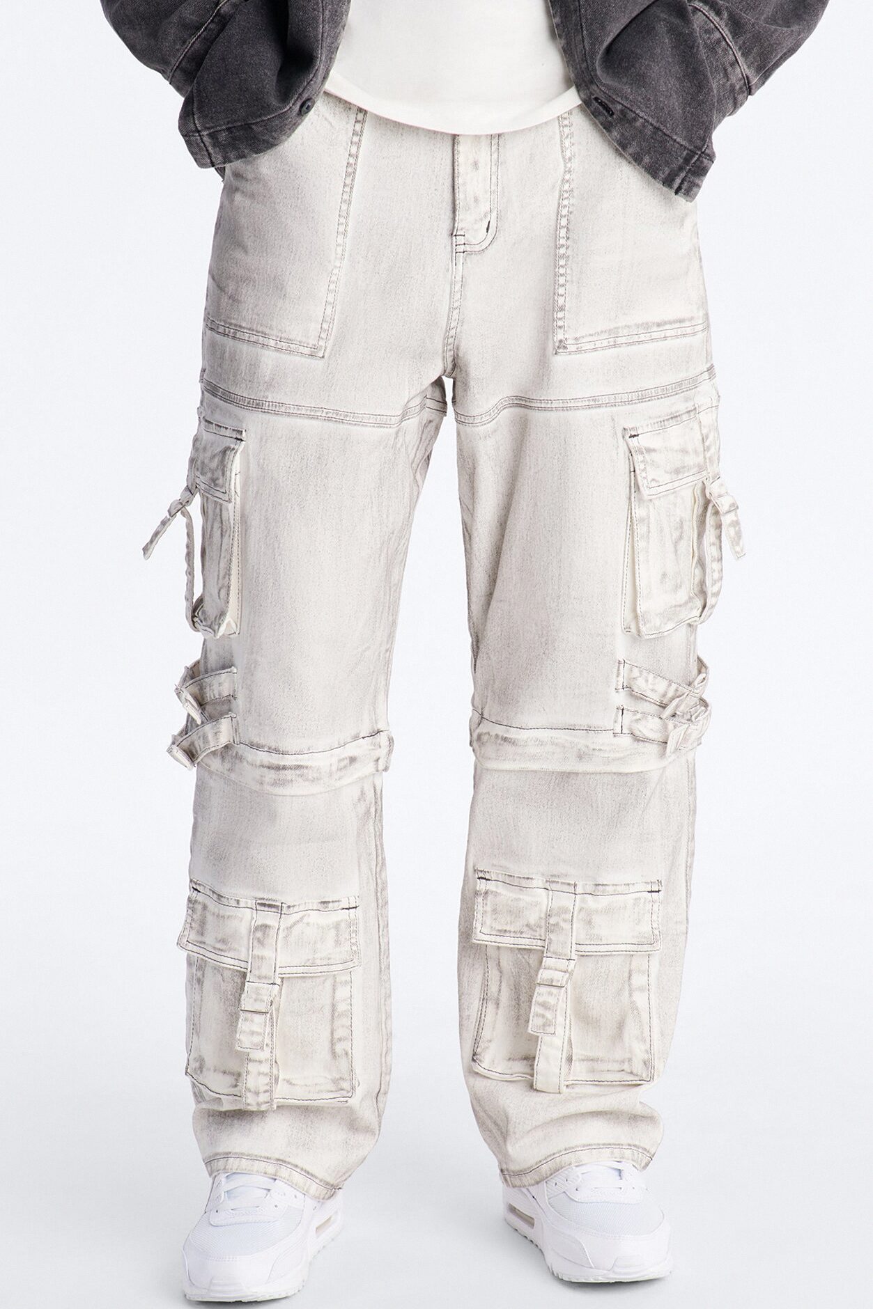 Morph City Switch Cargo Jean - Light Grey