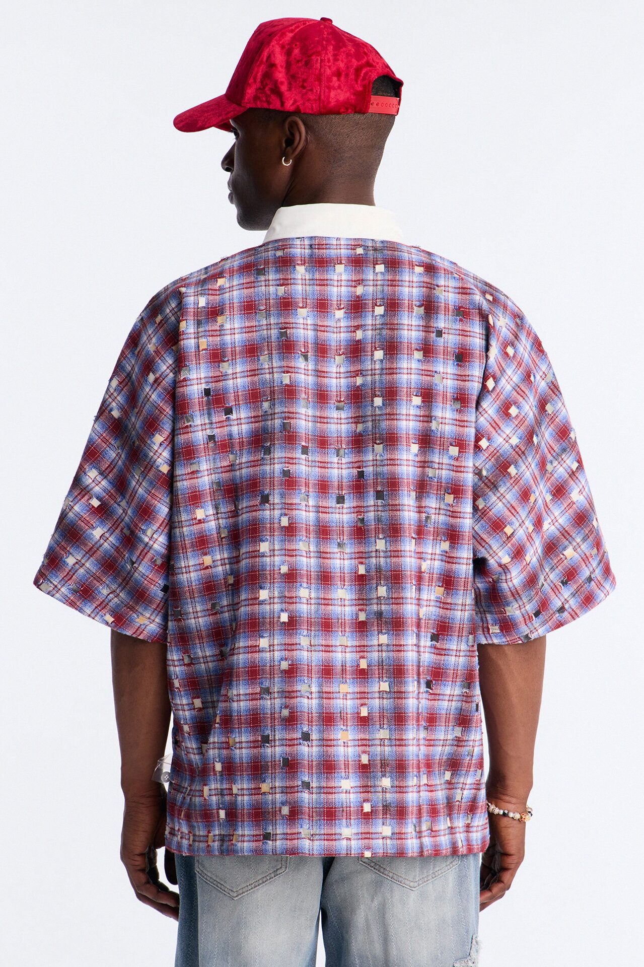 Oversized Desert Tempo Polo Shirt - Red