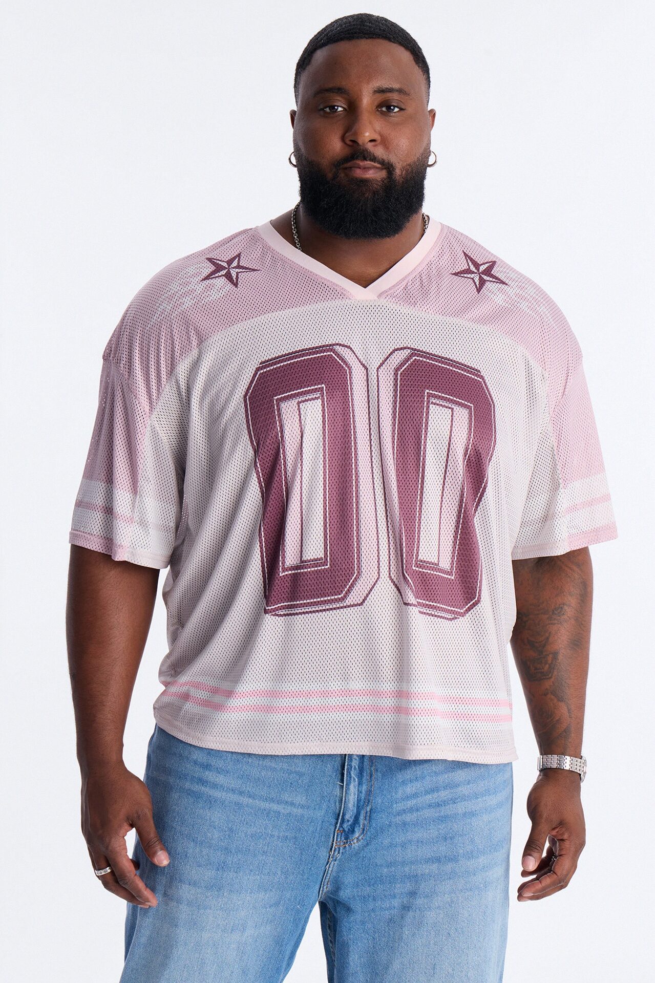 Burning Star Short Sleeve Jersey - Pink