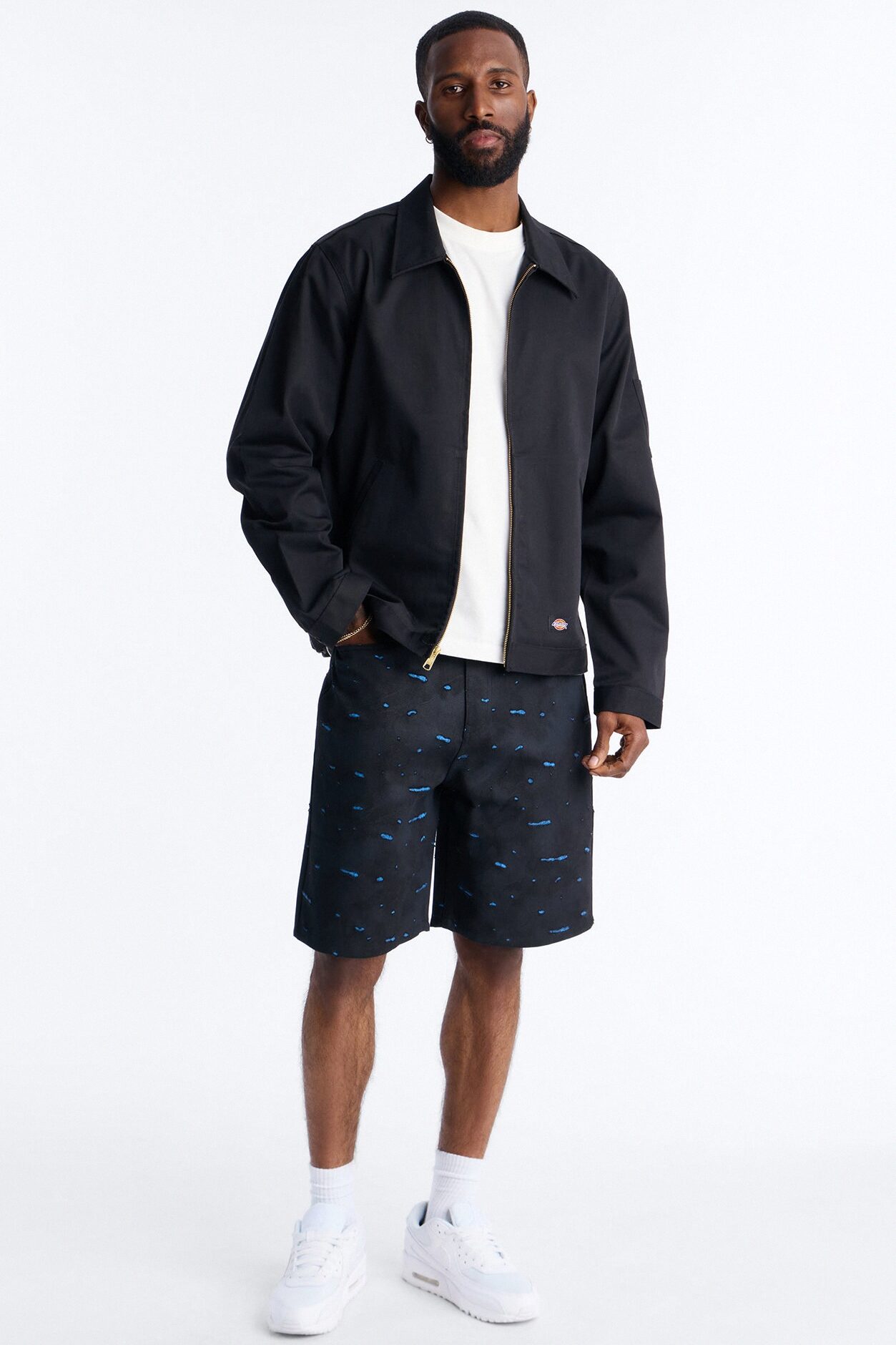 Relaxed Faded Moments Distressed Short - Bleach Blue Wash