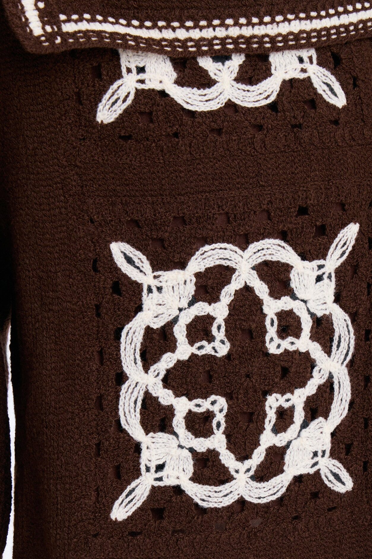 Relaxed Lido Isle Crochet Short - Brown