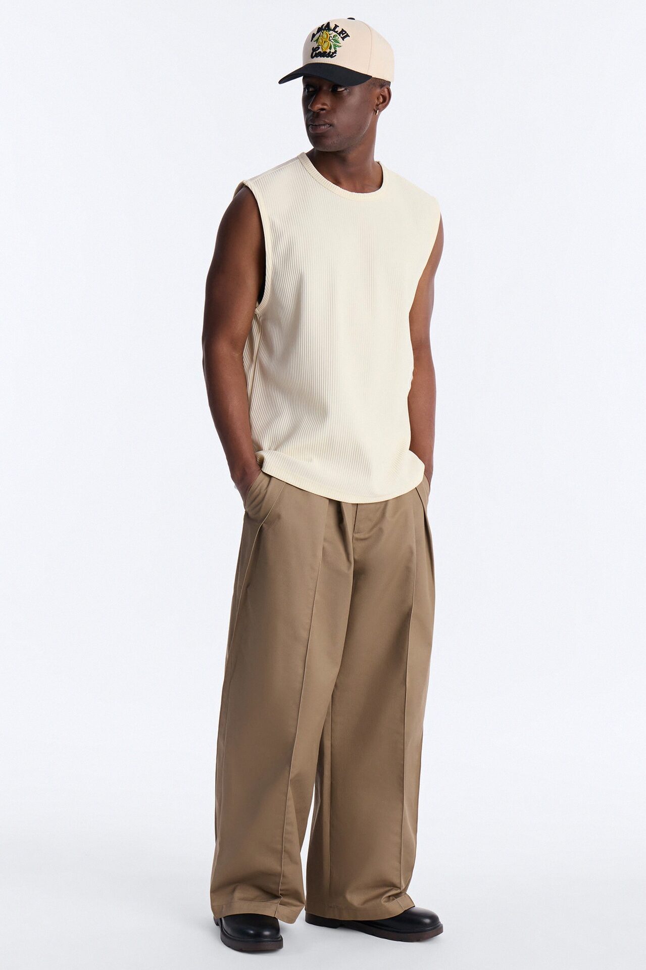 Show Up Muscle Tank - Off White