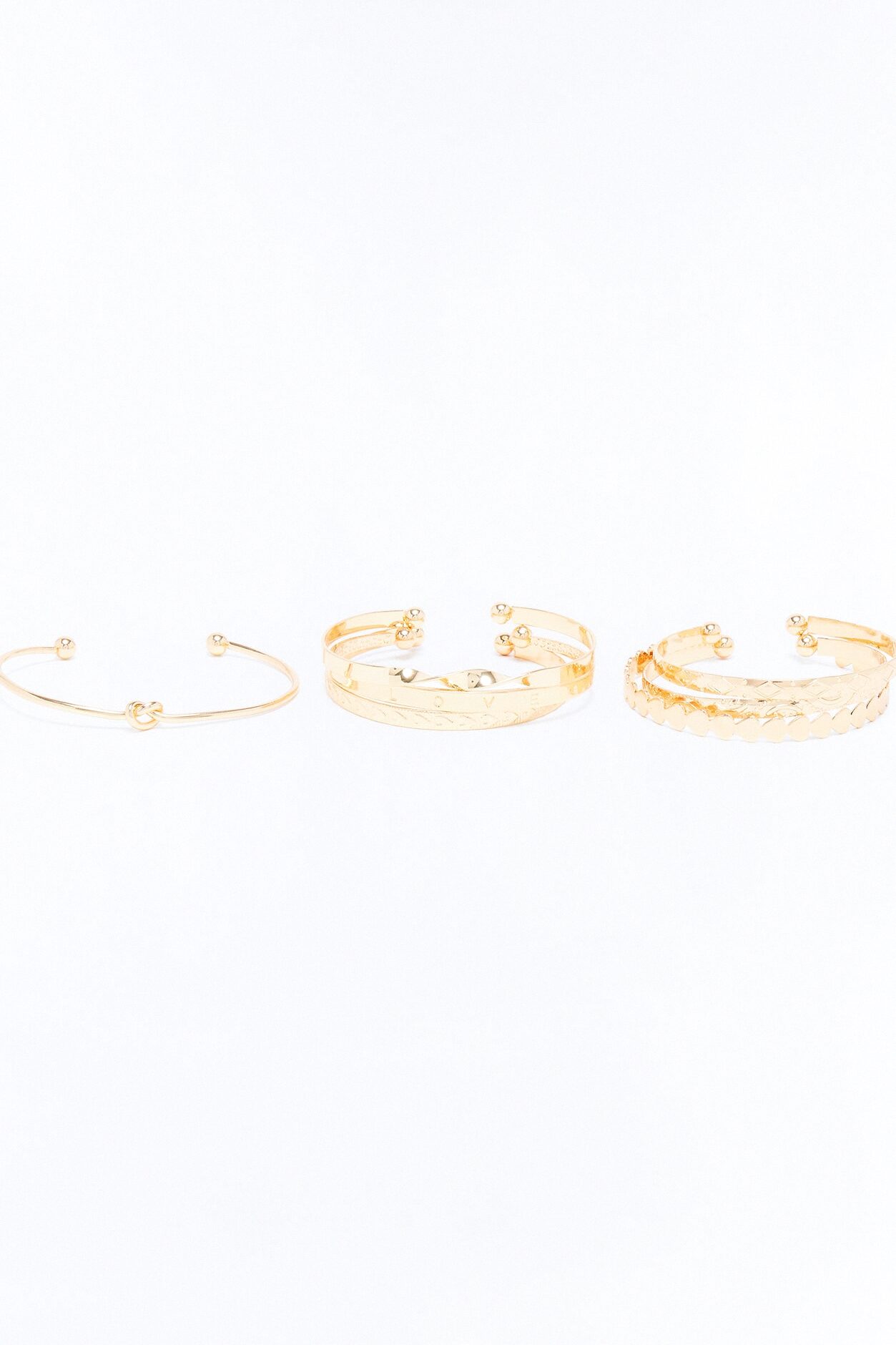 Simply Love 7 Piece Bracelet Set - Gold