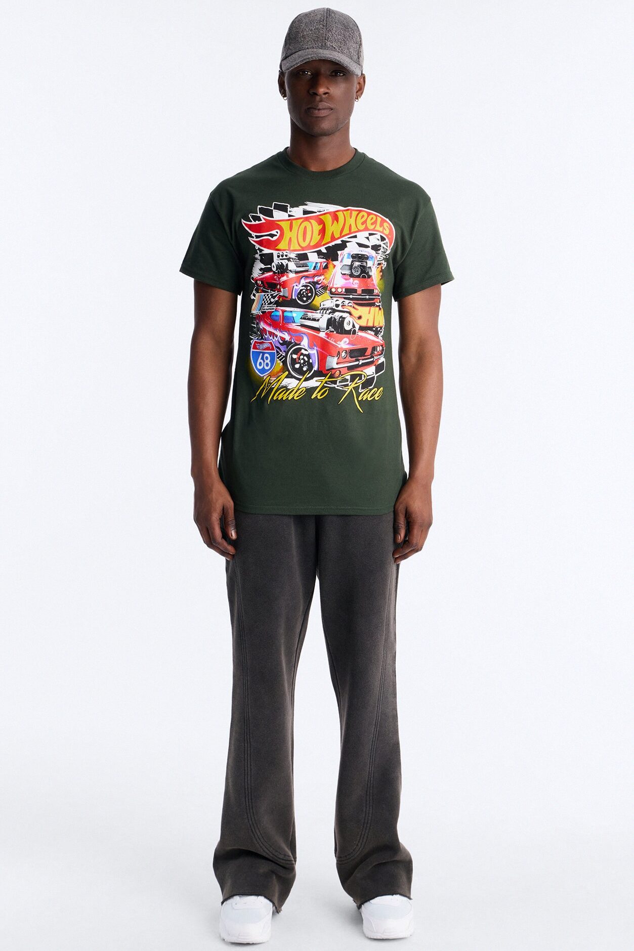 Hot Wheels Made To Race Short Sleeve Tee - Hunter Green