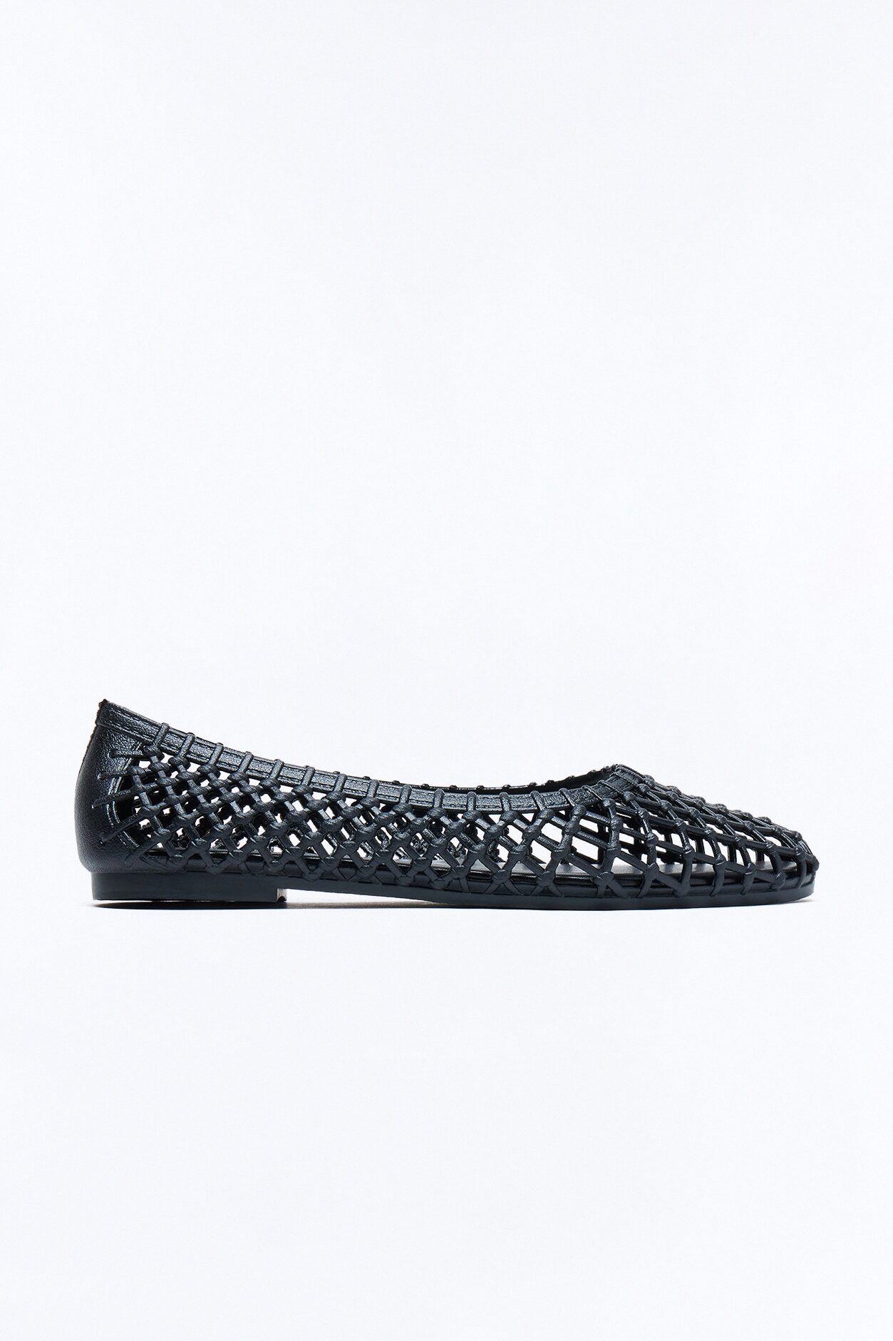 Lyla Jelly Mesh Flats - Black