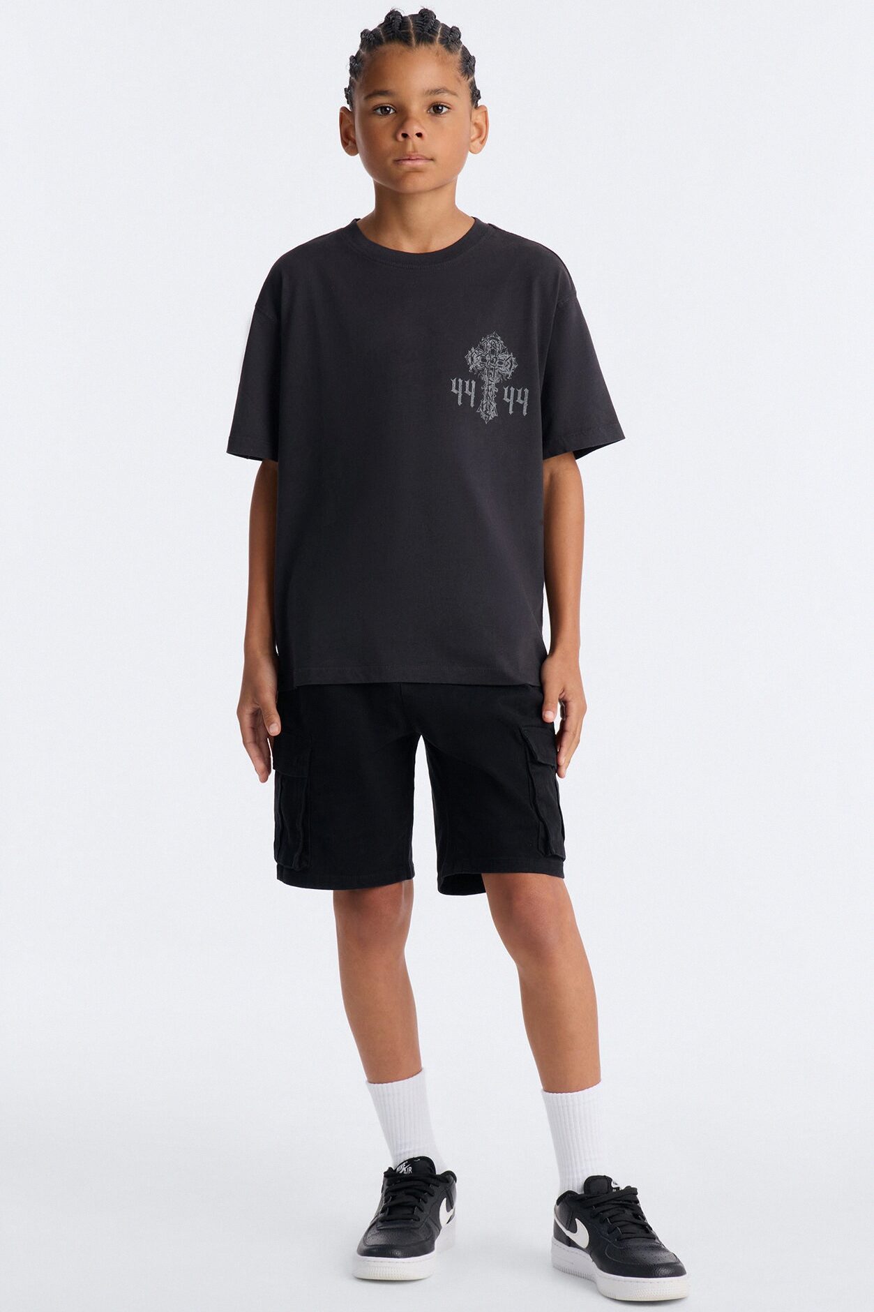Mini Loyalty Truth Oversized Short Sleeve Tee - Black Wash