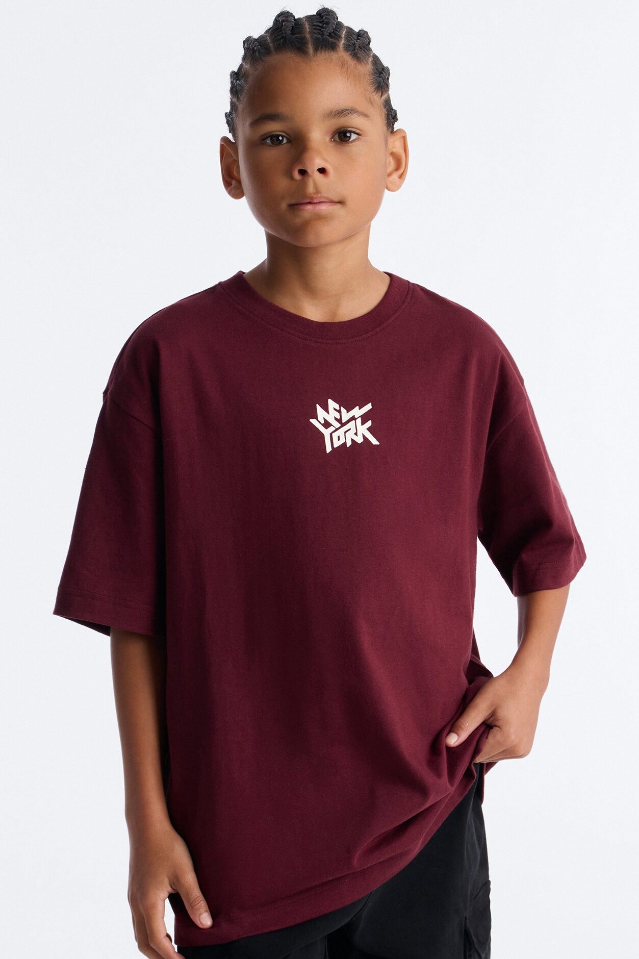 Mini New York Lifestyle Short Sleeve Tee - Chocolate